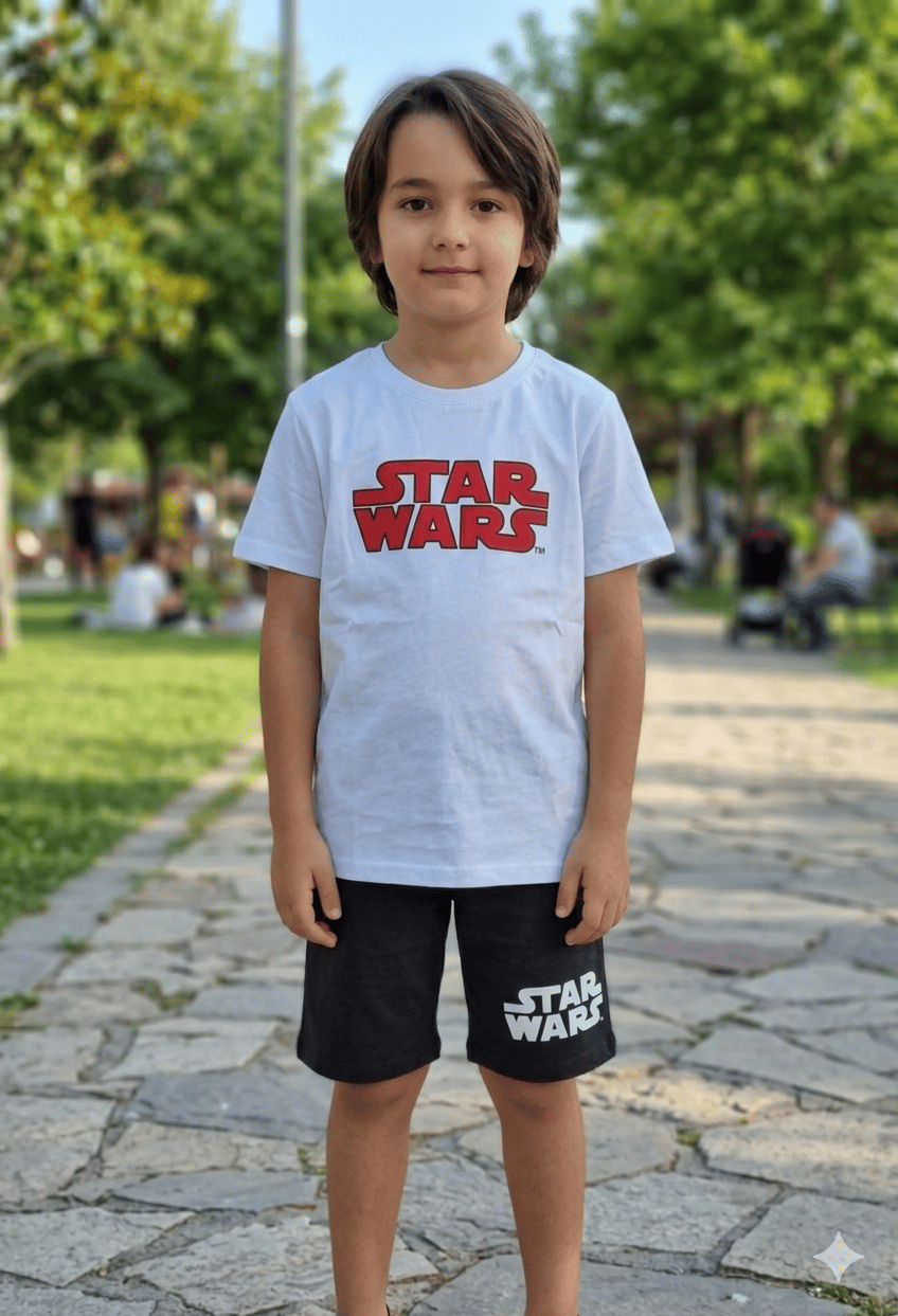 Star Wars Erkek Çocuk Şortlu Takım 