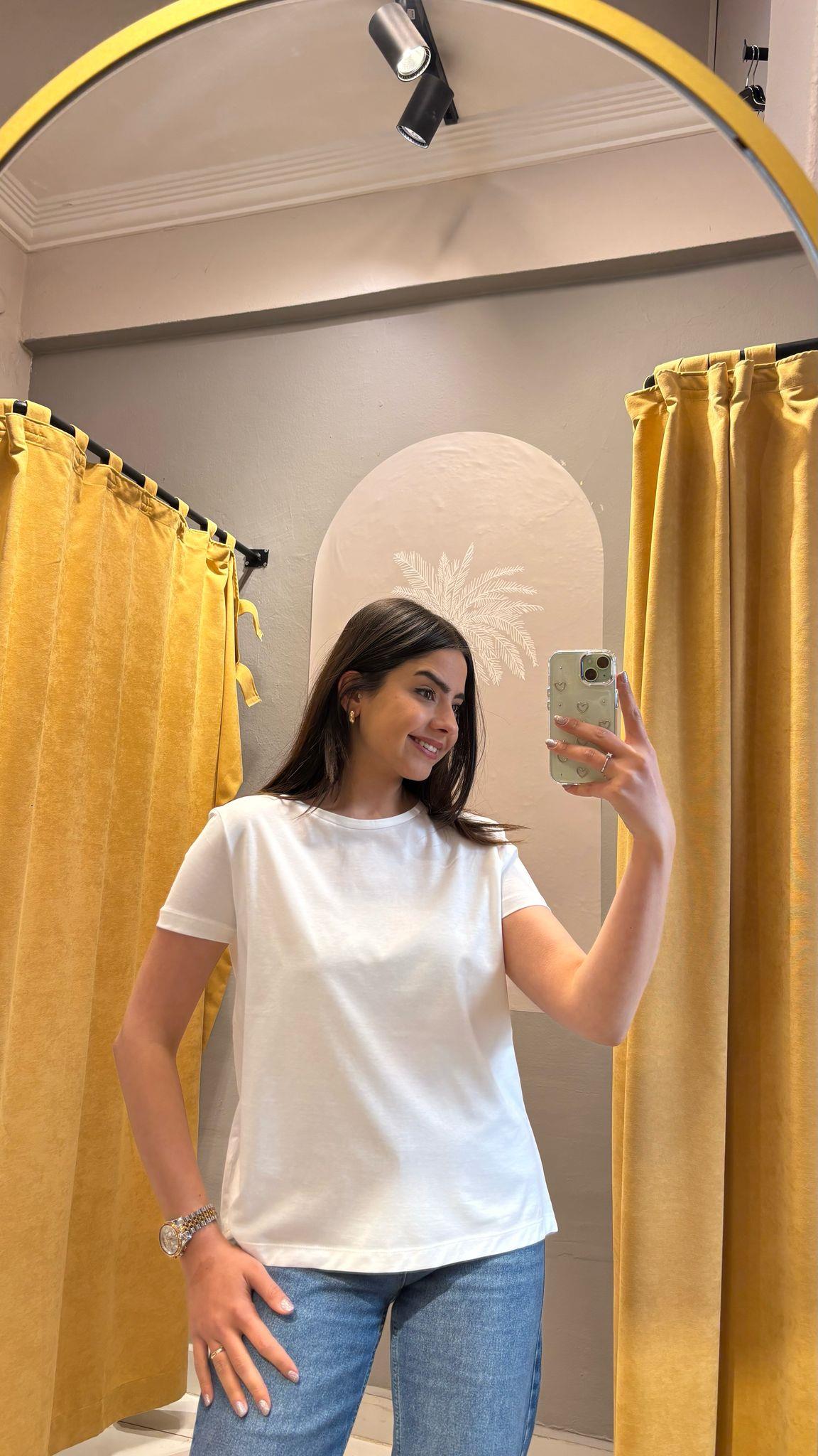 DLVN BEYAZ T-SHİRT