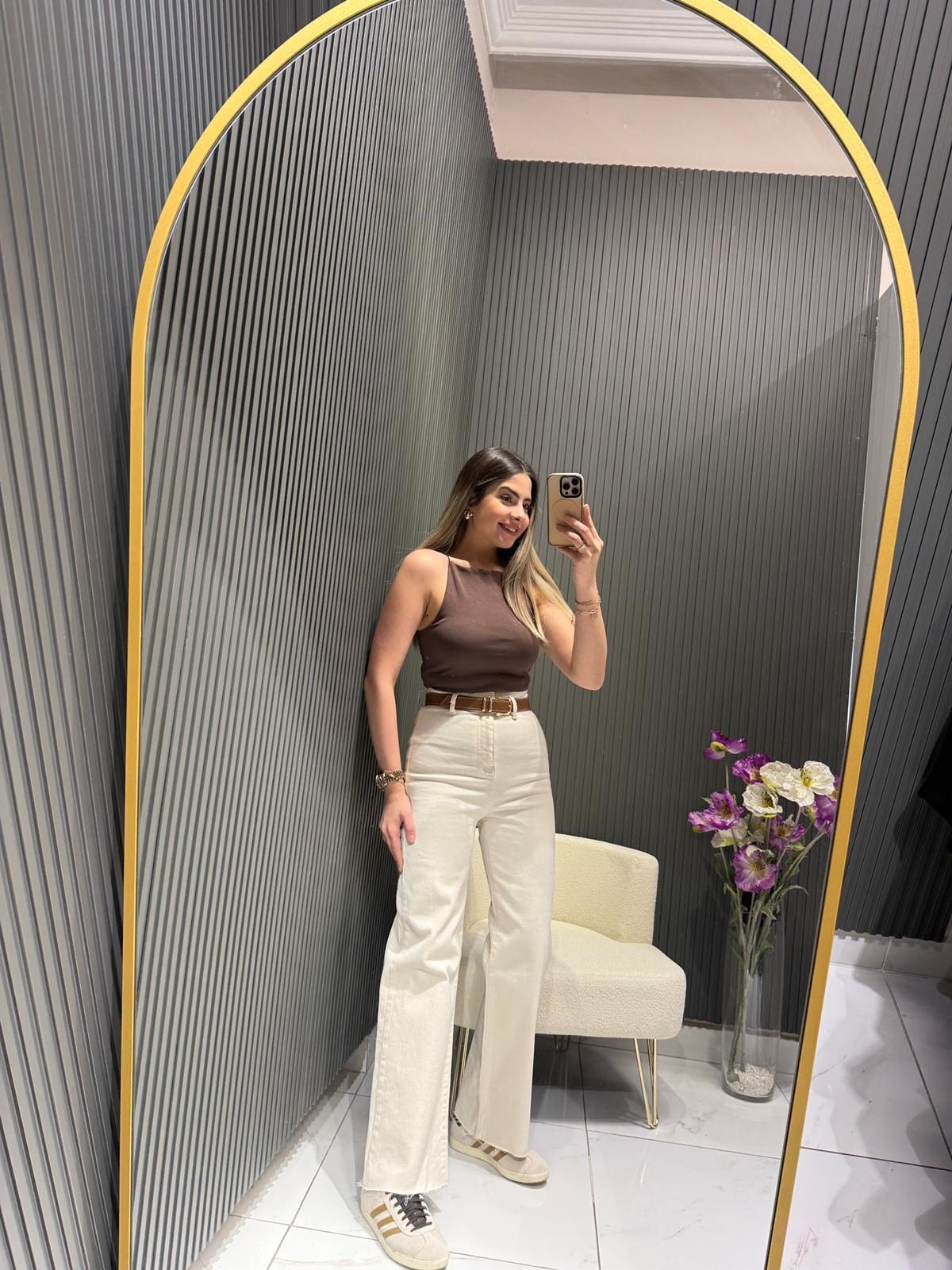 KEMERLİ KREM JEAN 