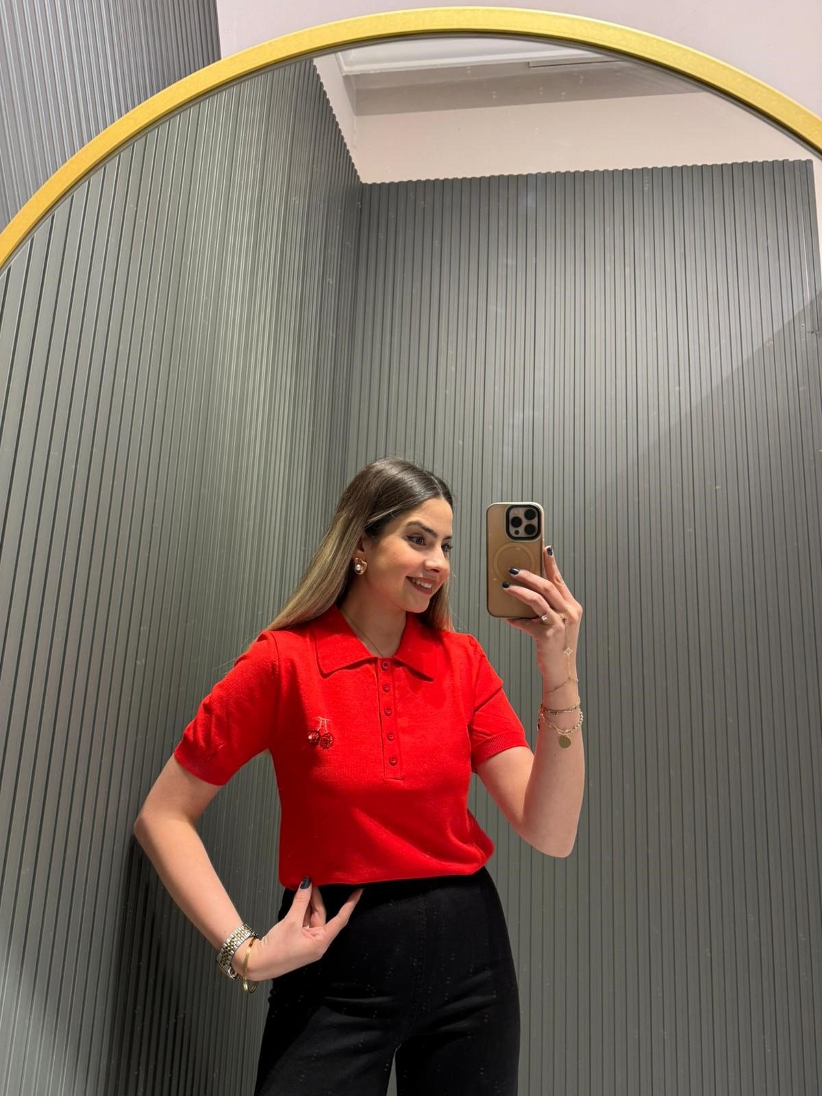KIRMIZI POLO YAKA TRİKO 