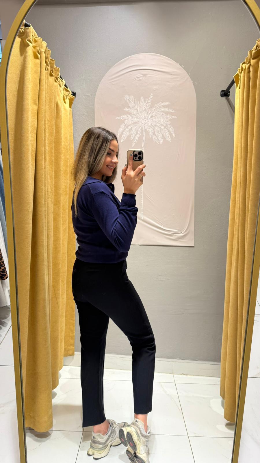 LACİVERT KUMAŞ PANTOLON 