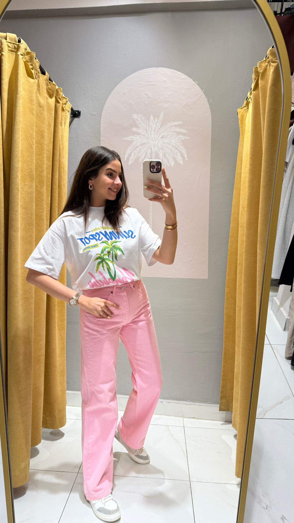 PEMBE STRAİGHT JEAN 