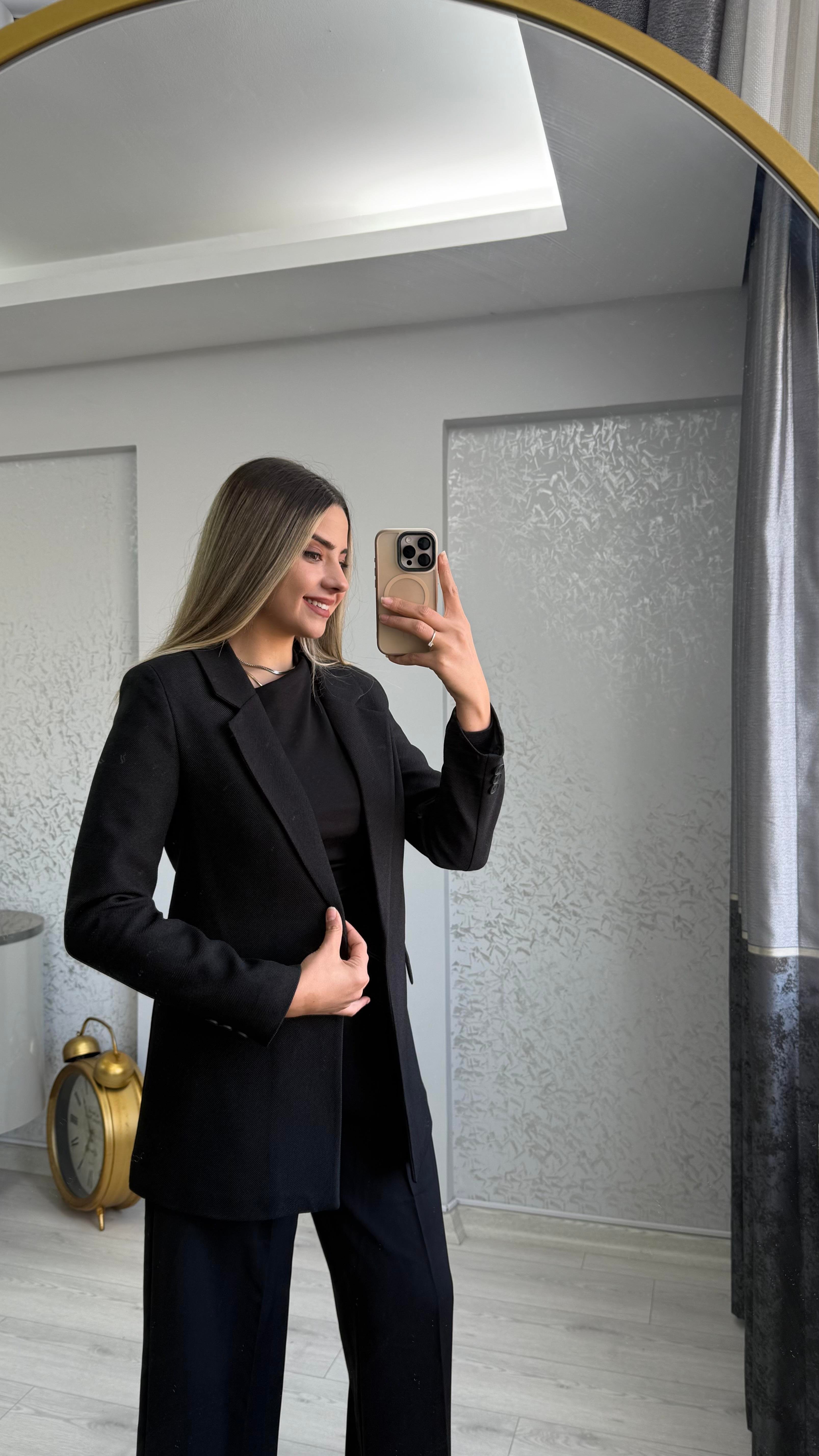 SİYAH BLAZER CEKET 