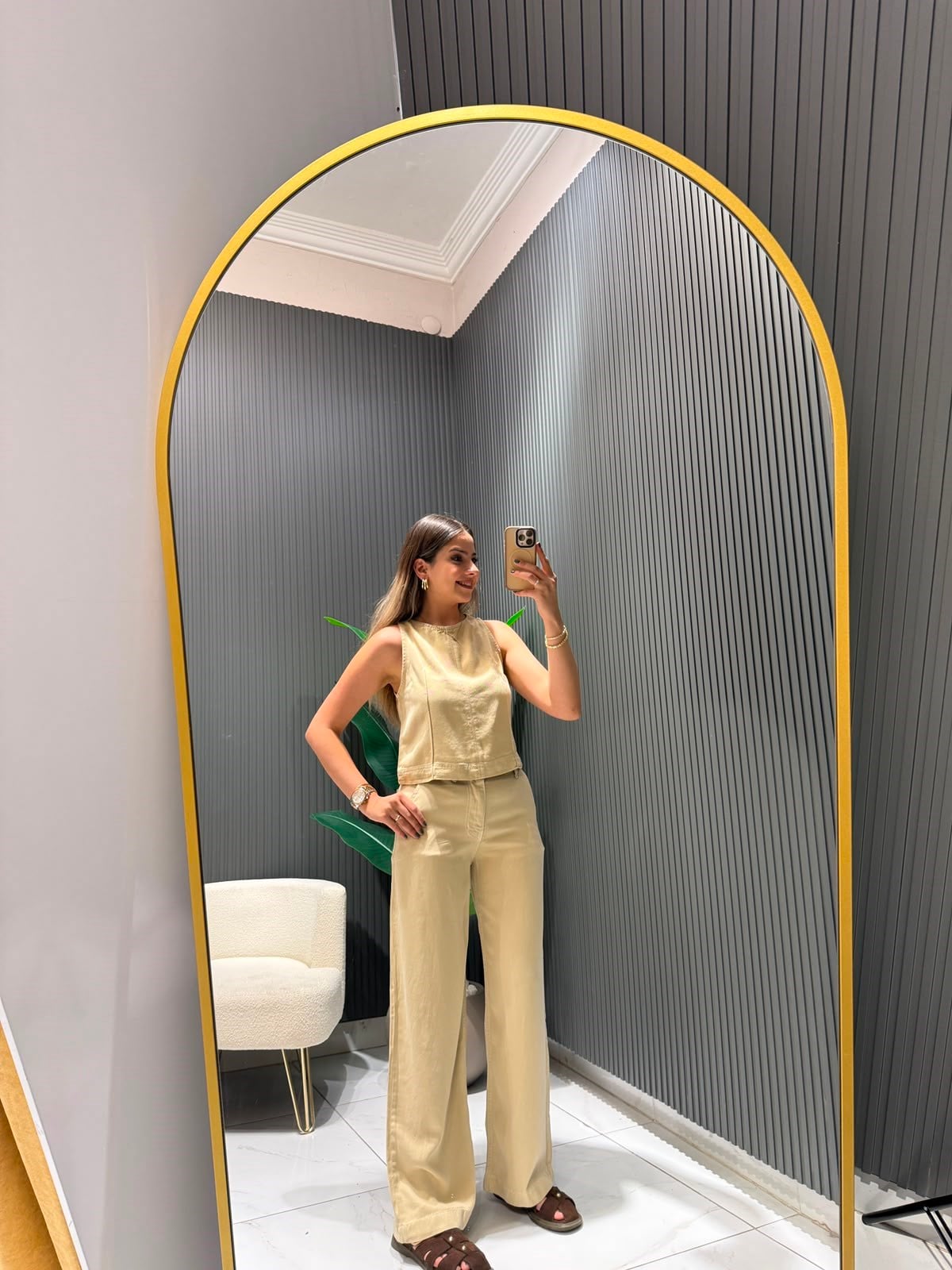 TENCEL CAMEL TAKIM 