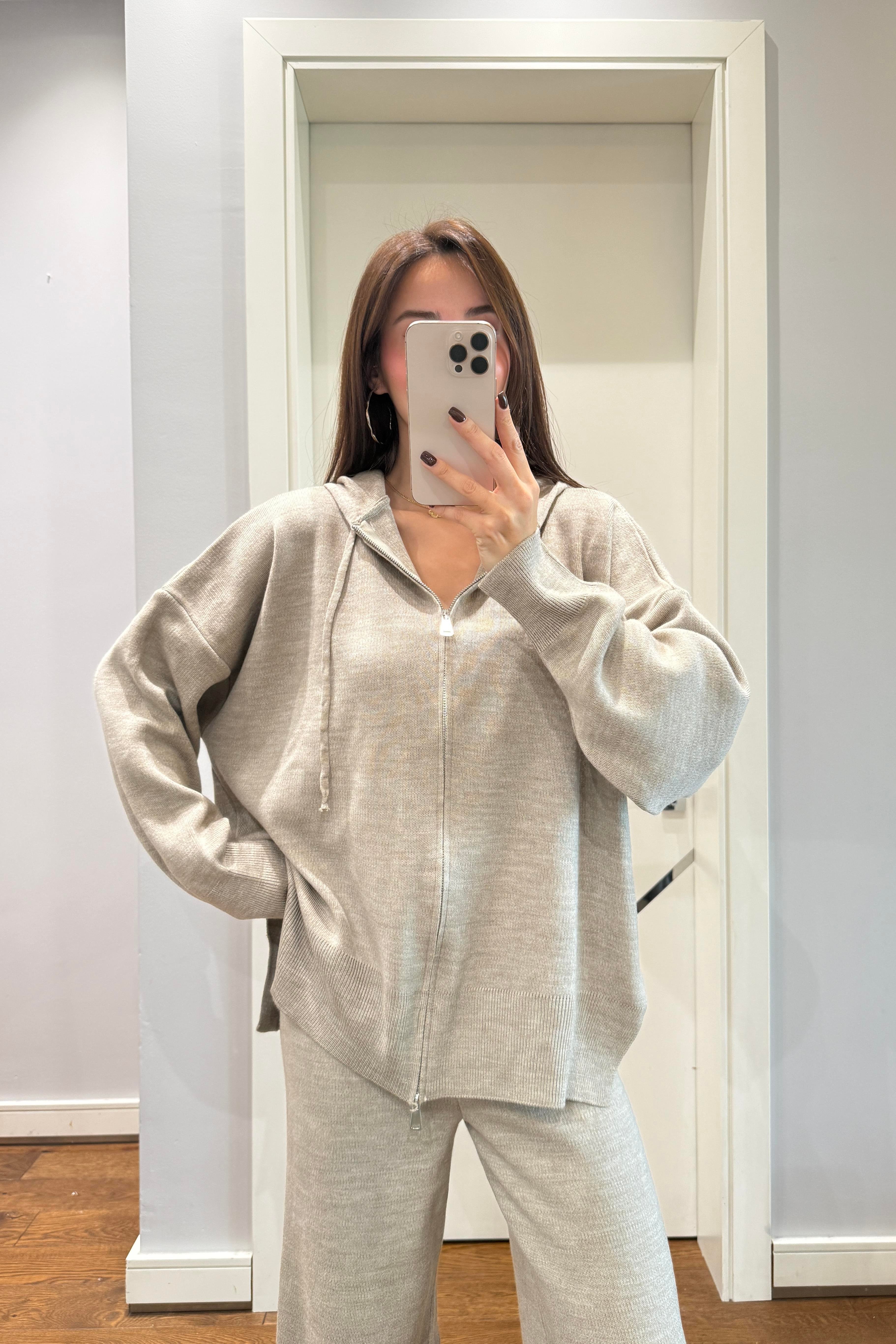 ÇİFT FERMUARLI TRİKO PANTOLON TAKIM