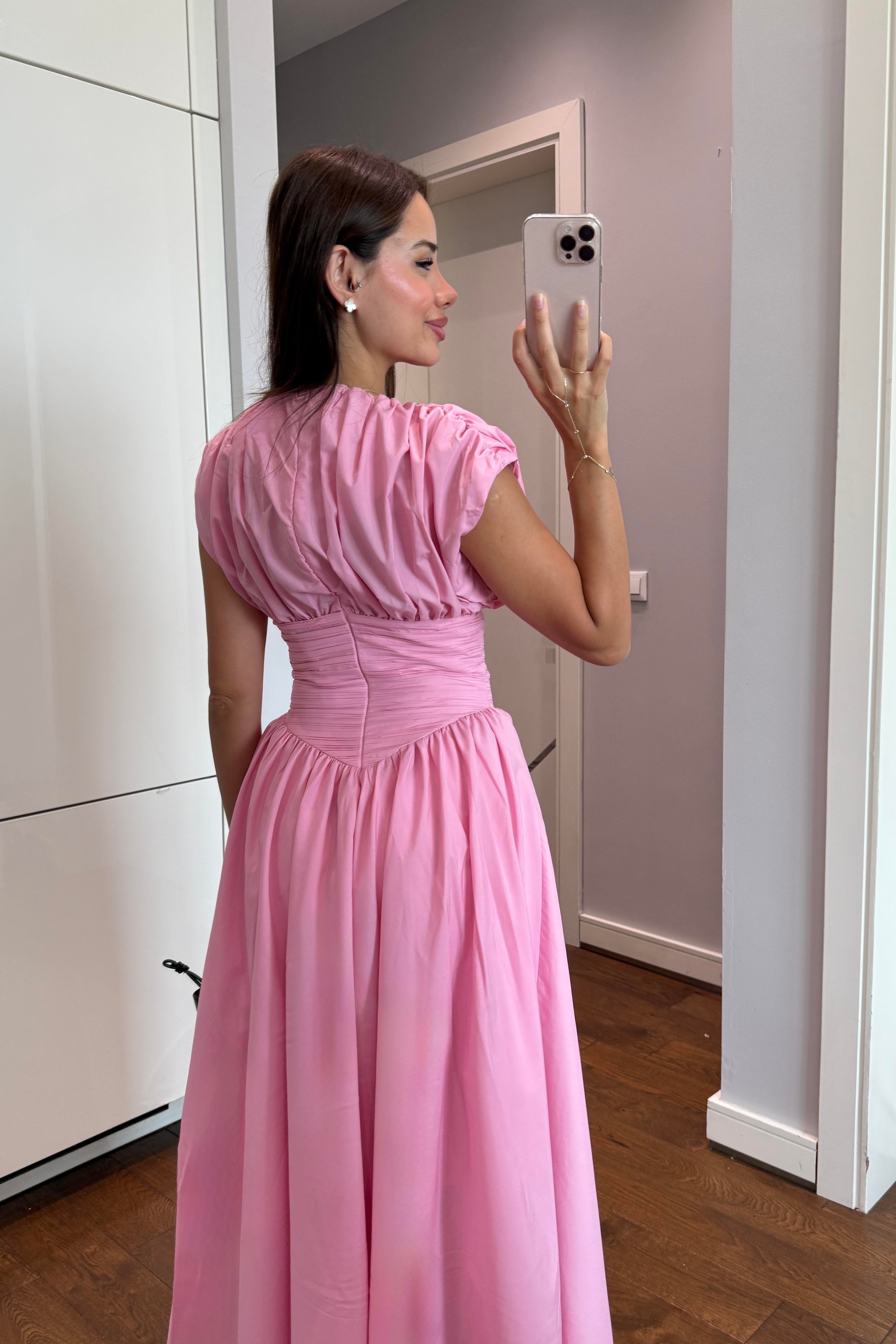 TASARIM PEMBE ELBİSE