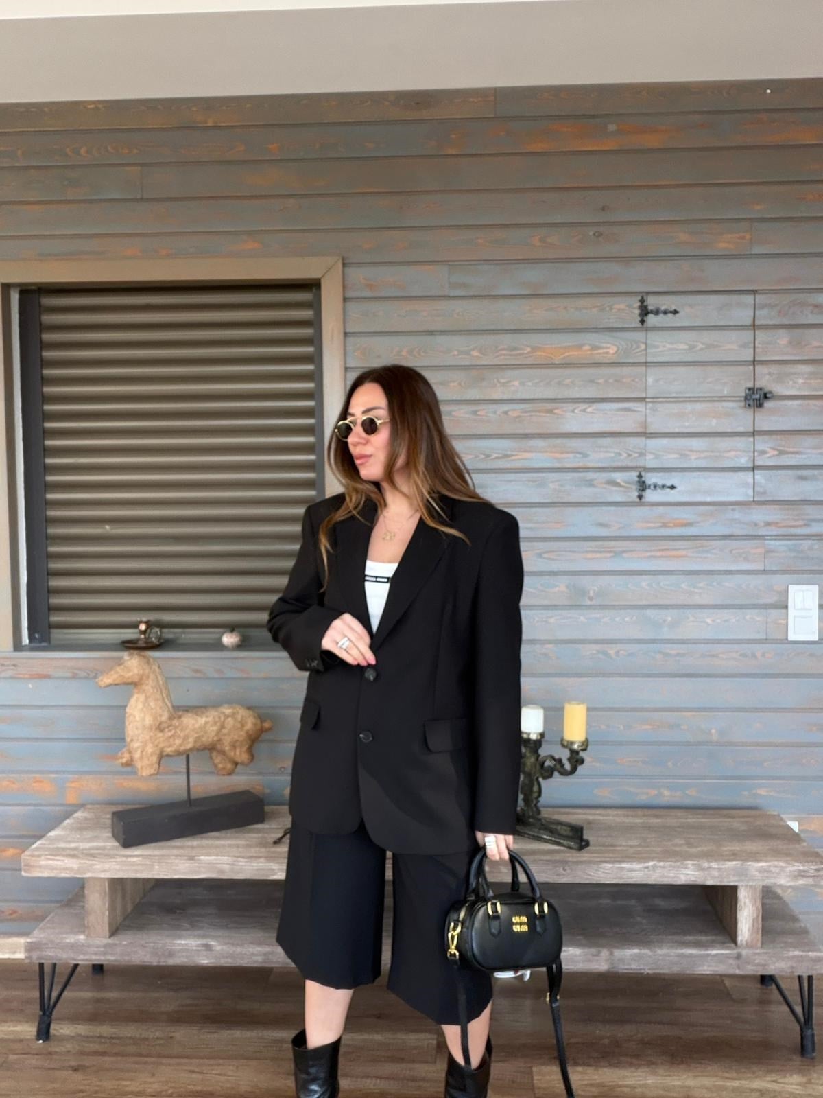 Aplikeli Nakışlı Oversize Ceket