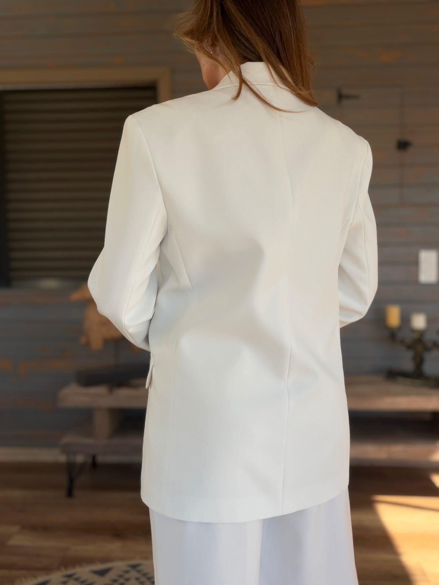 Aplikeli Nakışlı Oversize Ceket