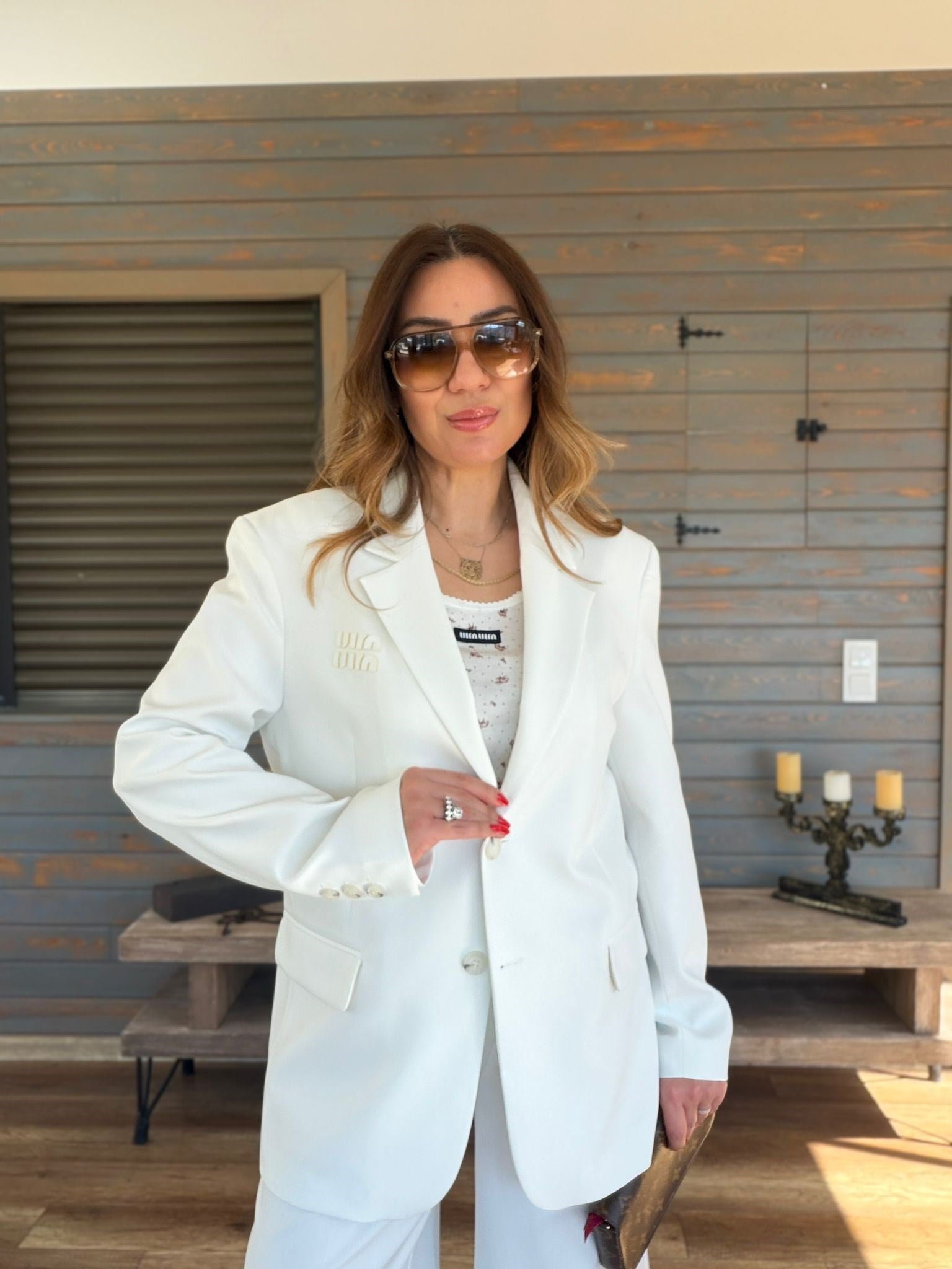 Aplikeli Nakışlı Oversize Ceket