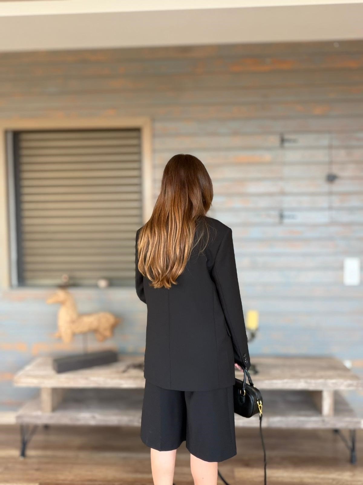 Aplikeli Nakışlı Oversize Ceket