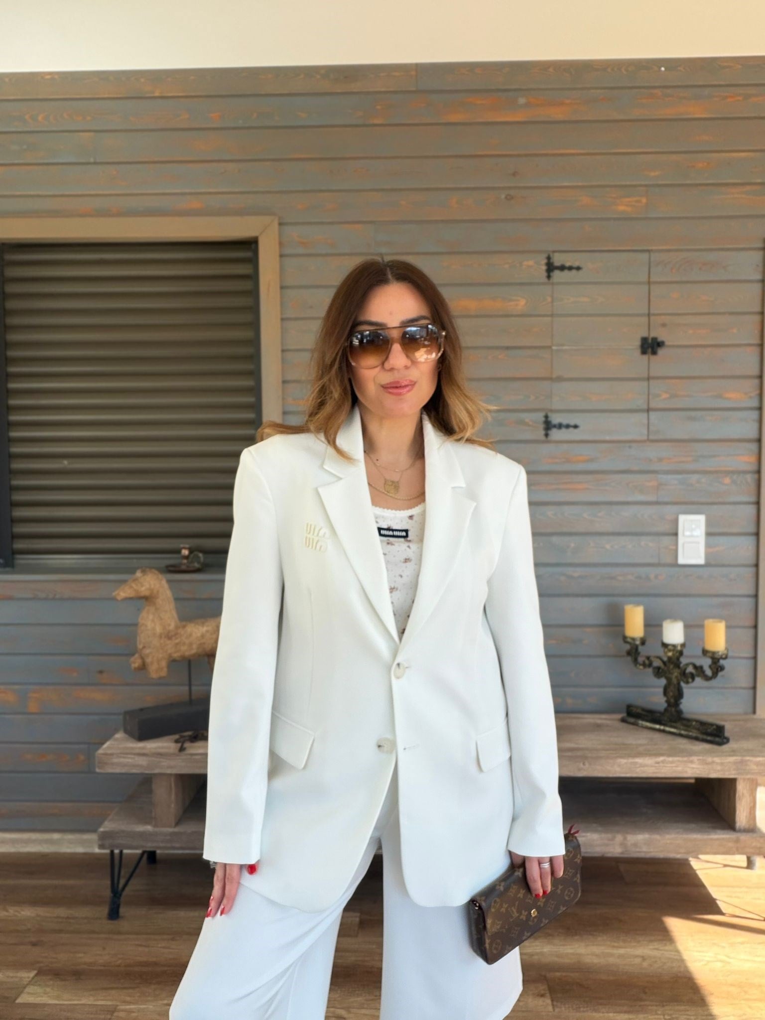 Aplikeli Nakışlı Oversize Ceket