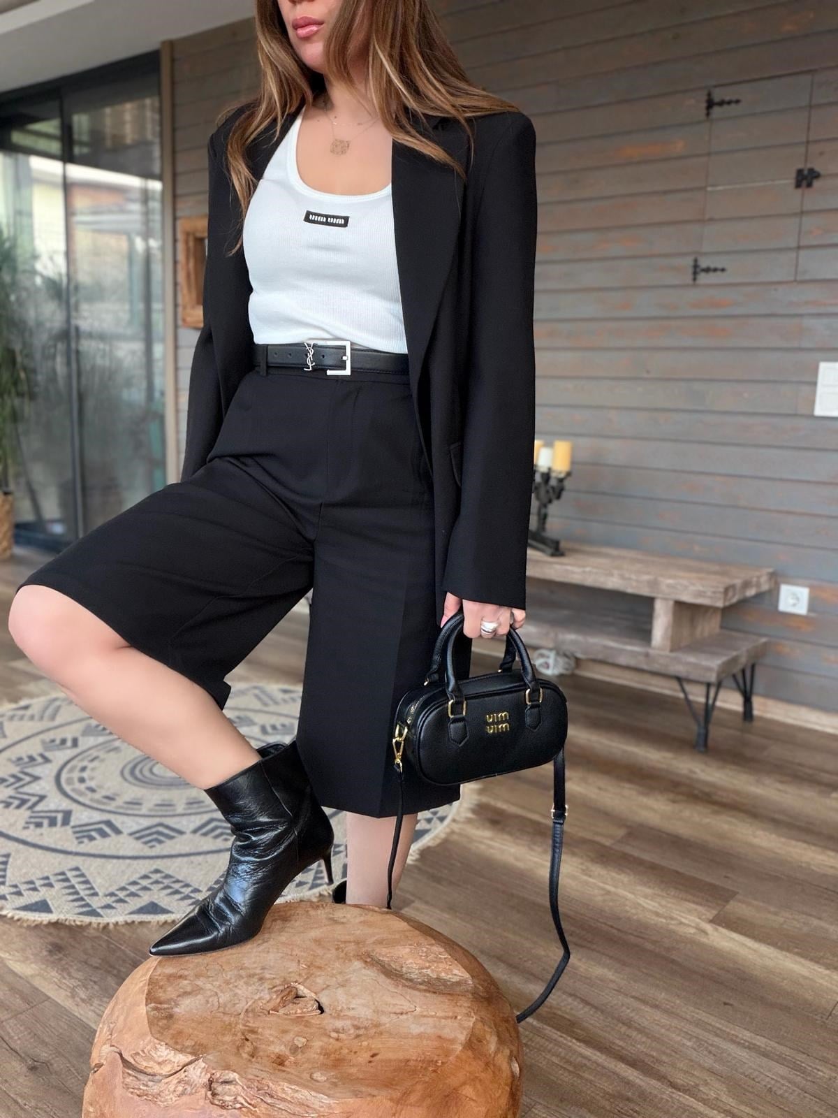 Aplikeli Nakışlı Oversize Ceket