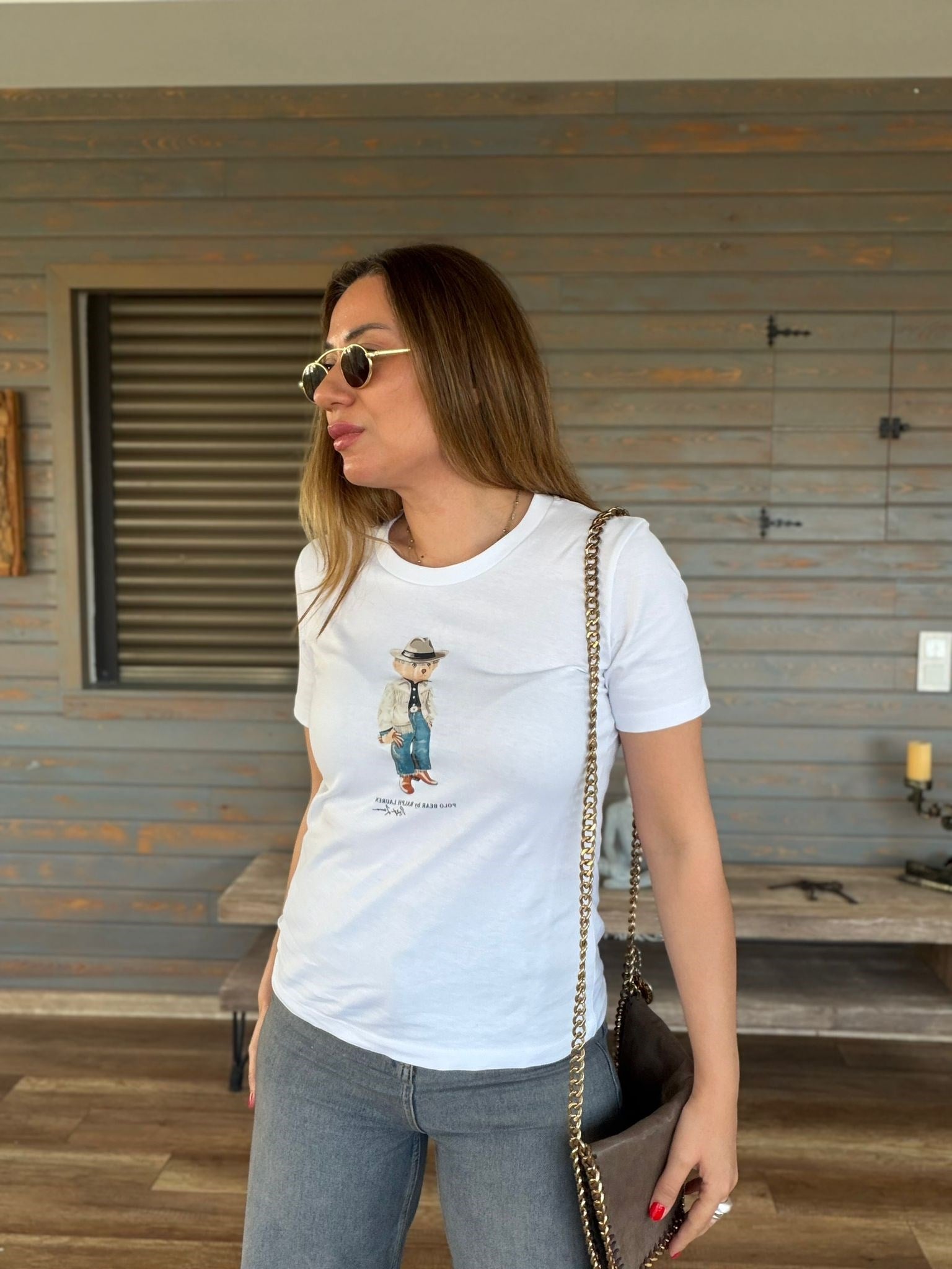 Göğüs Orta Baskı Logolu T-Shirt