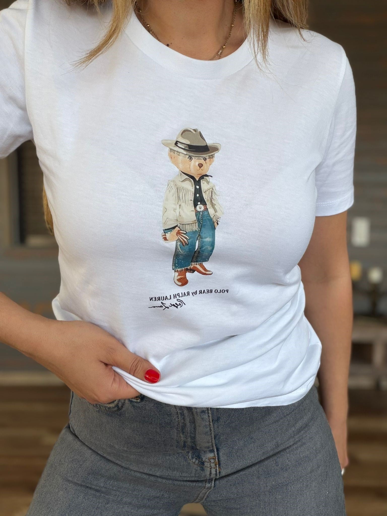 Göğüs Orta Baskı Logolu T-Shirt