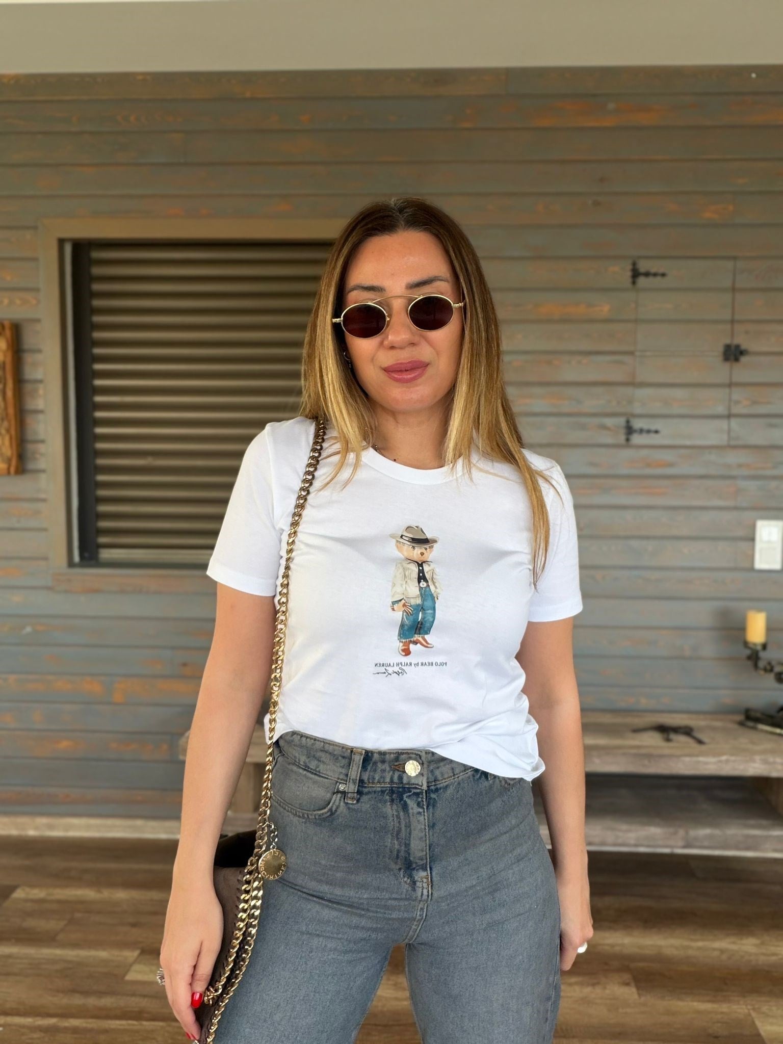 Göğüs Orta Baskı Logolu T-Shirt