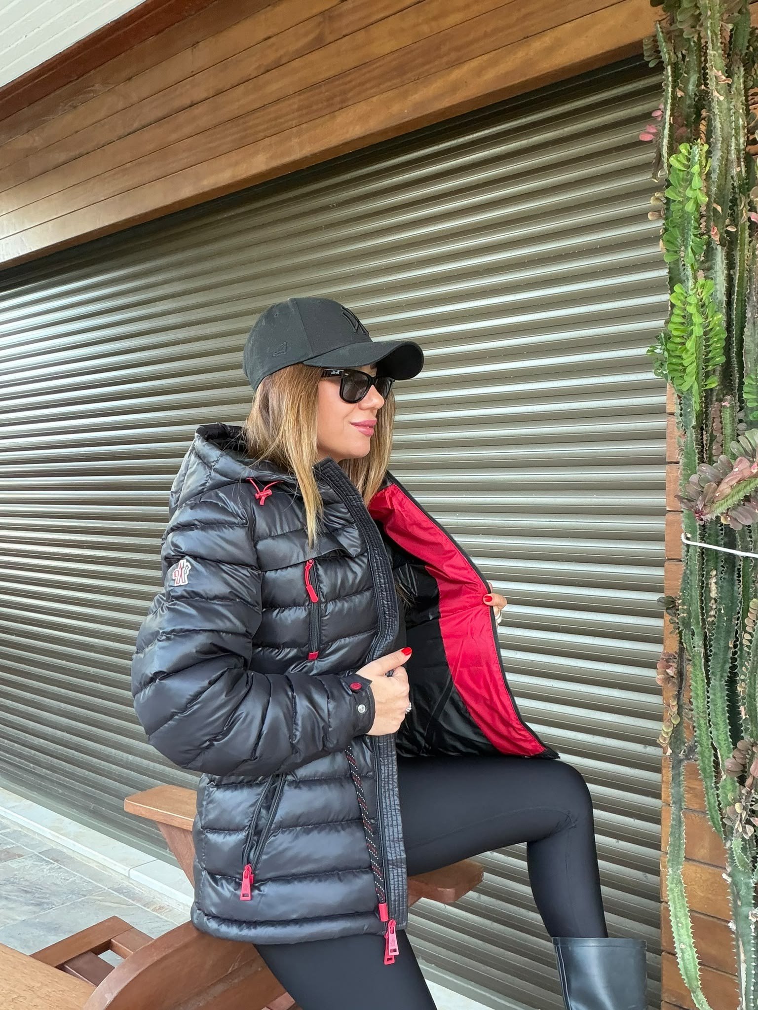Kolda Nakış Logo Bel Büzmeli Şişme Mont