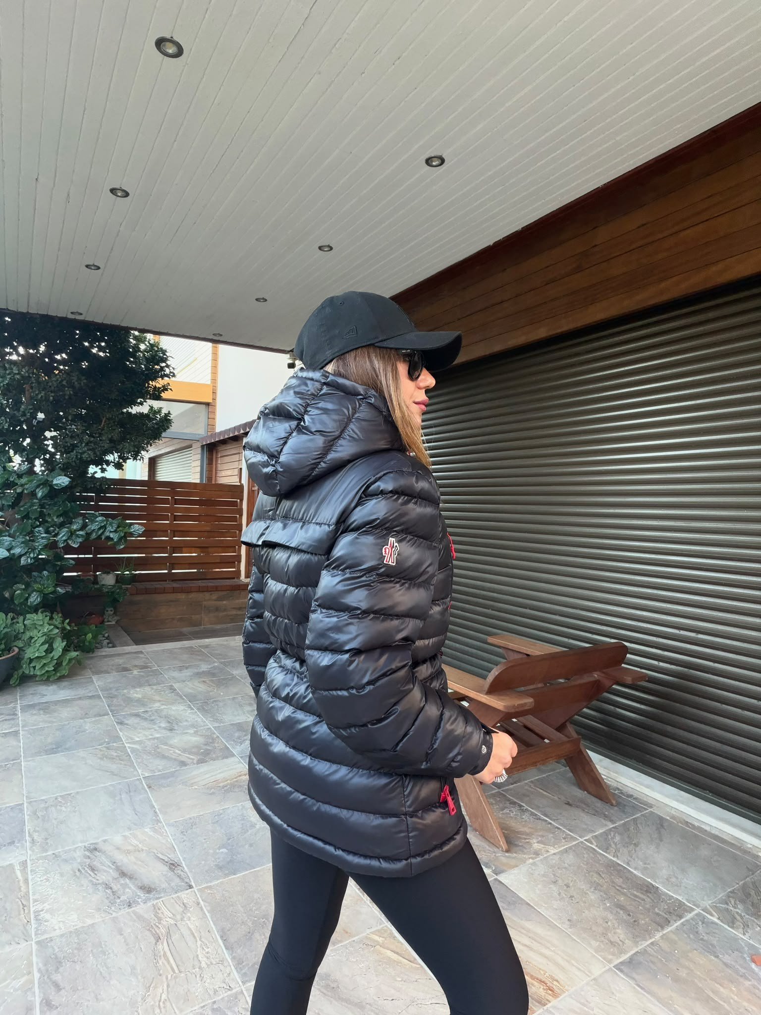 Kolda Nakış Logo Bel Büzmeli Şişme Mont