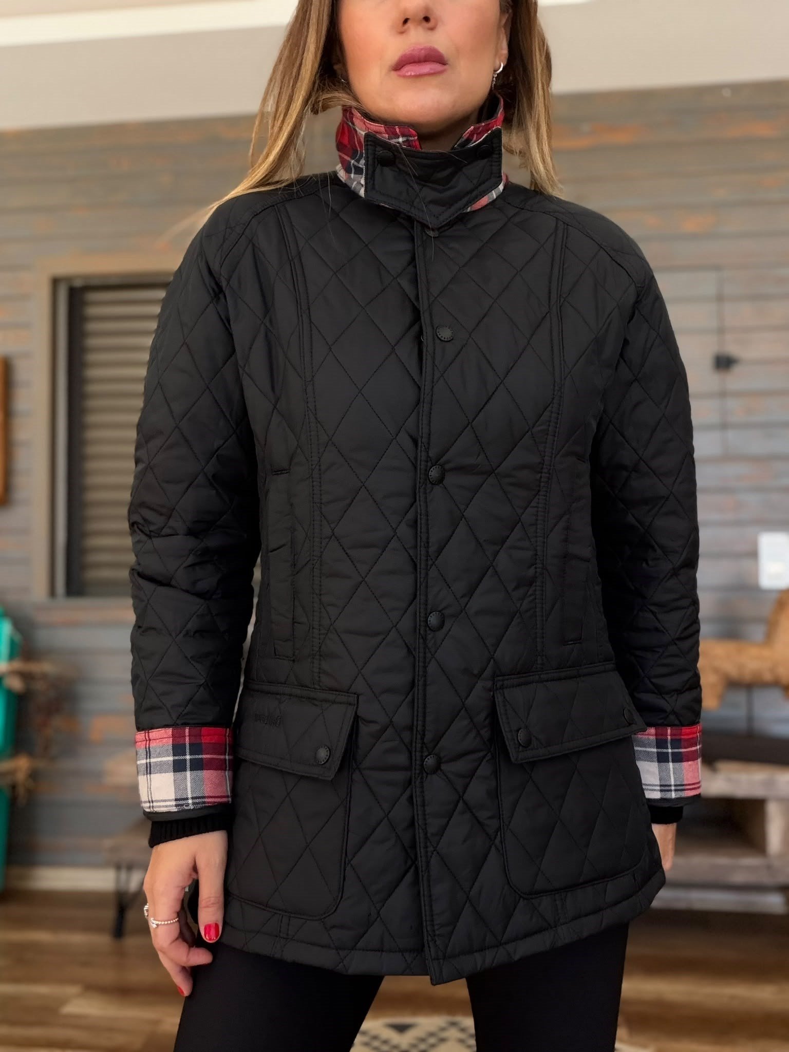 Modern Beadnell Kapitone Ceket