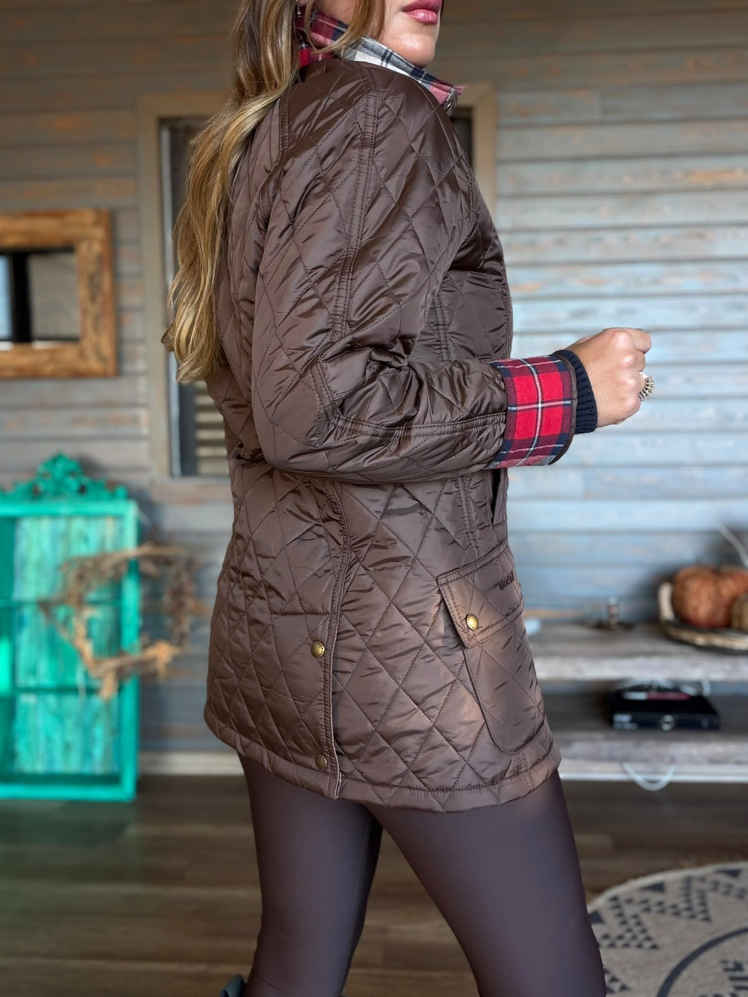 Modern Beadnell Kapitone Ceket
