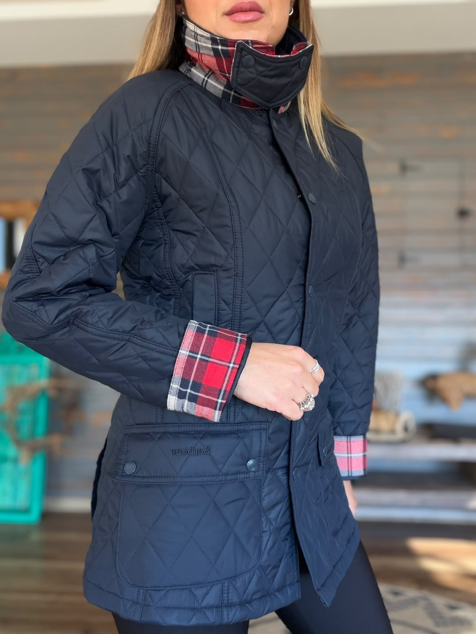 Modern Beadnell Kapitone Ceket