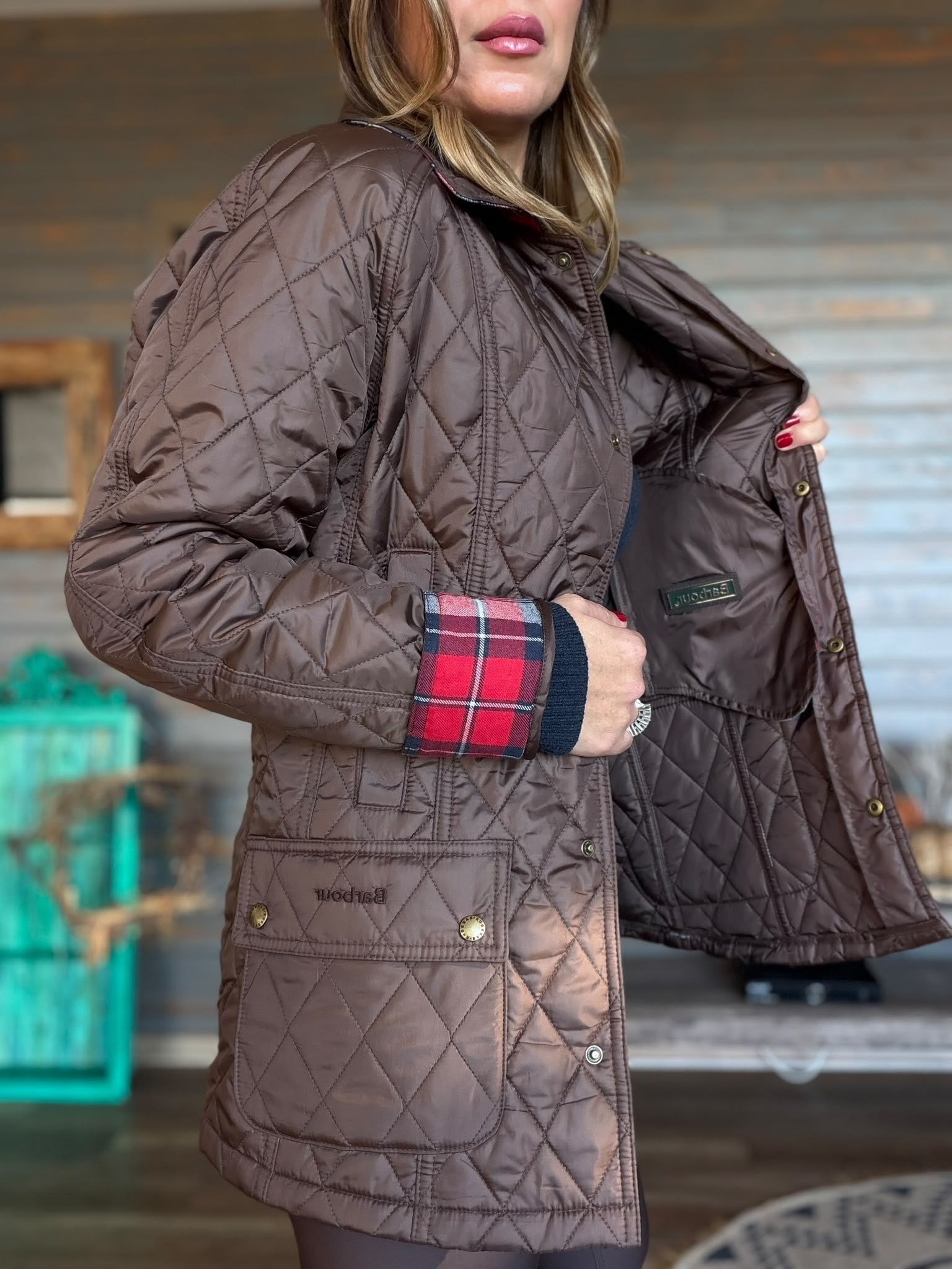 Modern Beadnell Kapitone Ceket