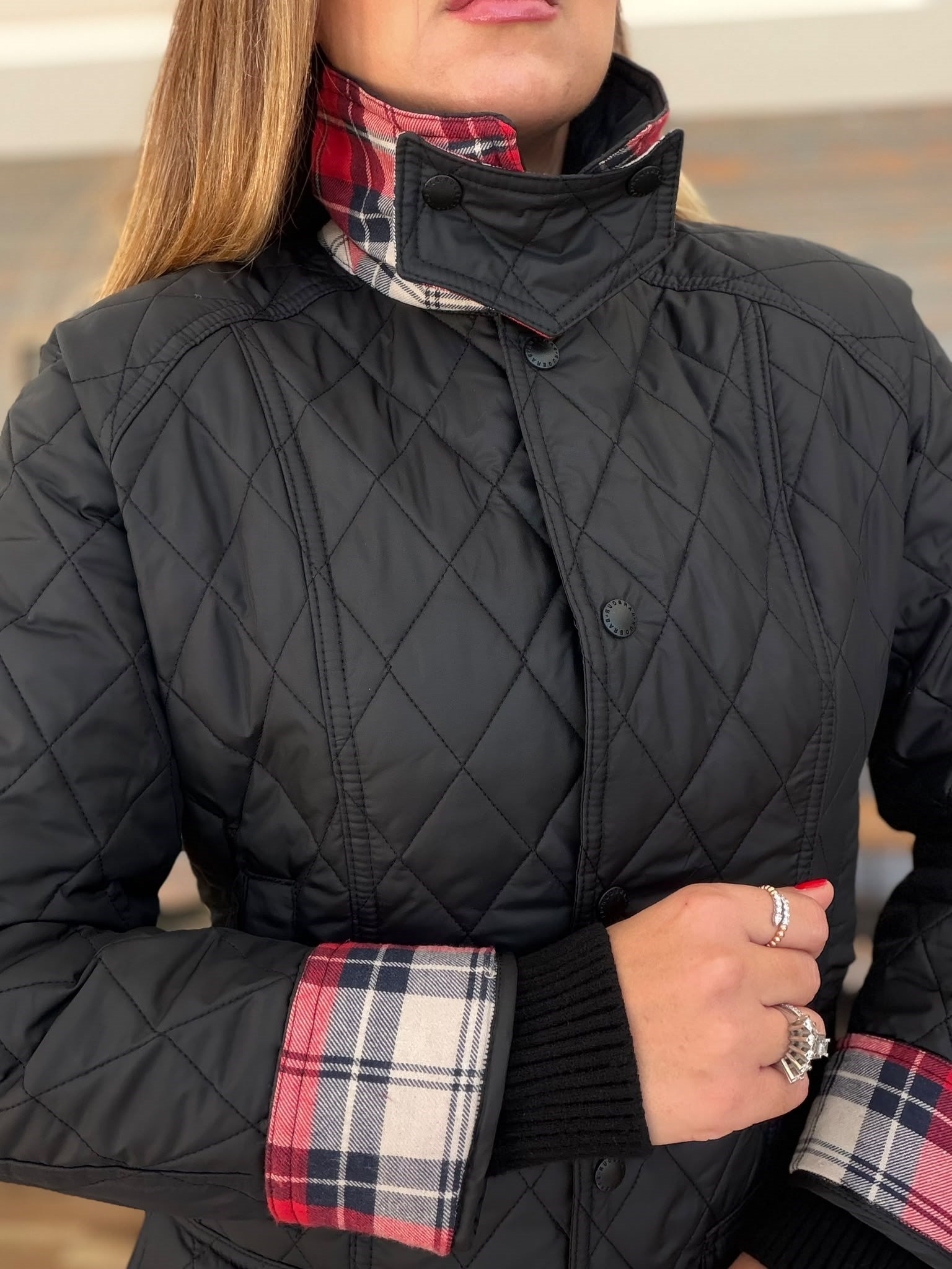 Modern Beadnell Kapitone Ceket