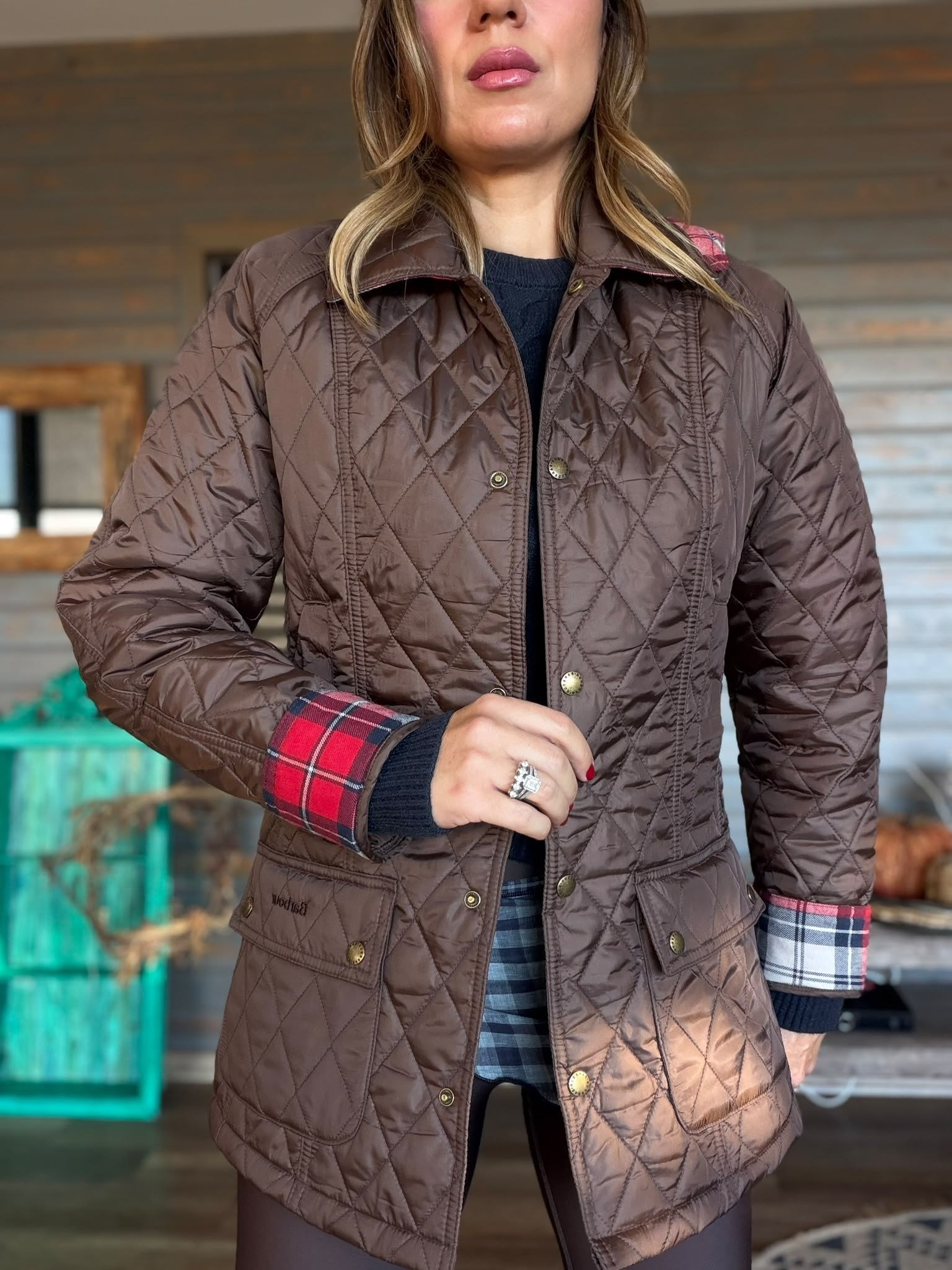 Modern Beadnell Kapitone Ceket