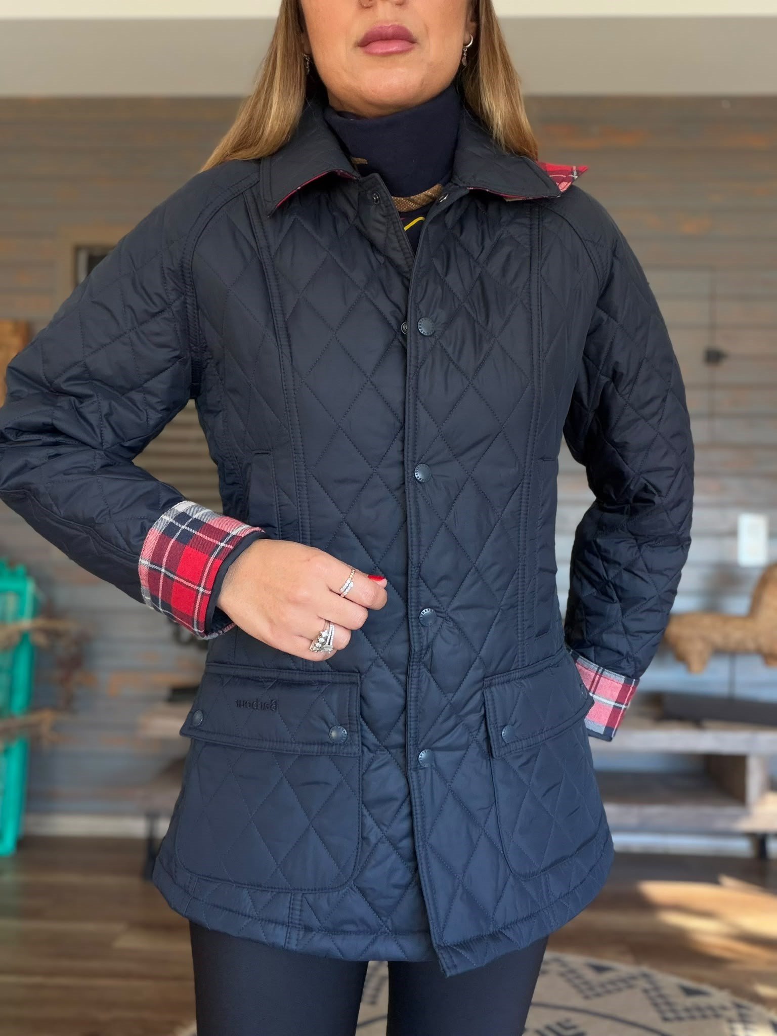 Modern Beadnell Kapitone Ceket