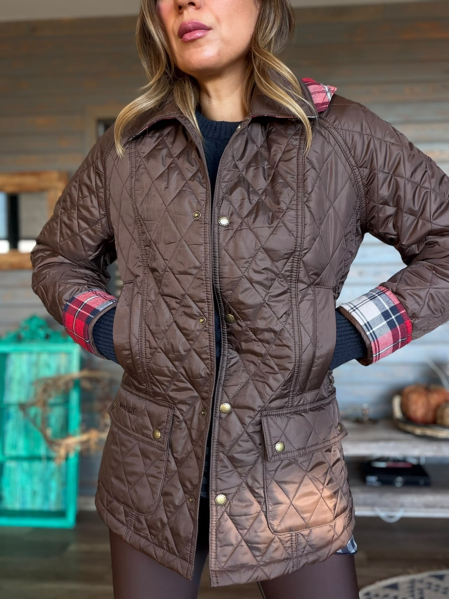 Modern Beadnell Kapitone Ceket