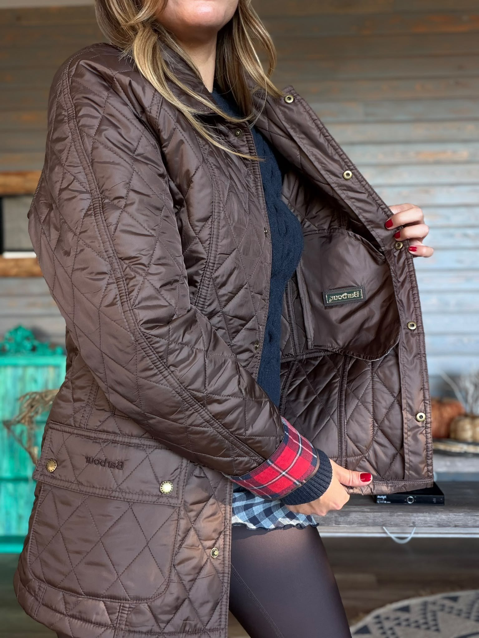Modern Beadnell Kapitone Ceket