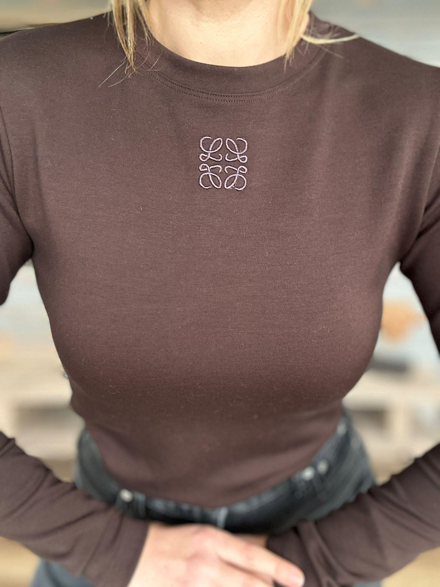 Nakış Logolu Basic Bluz