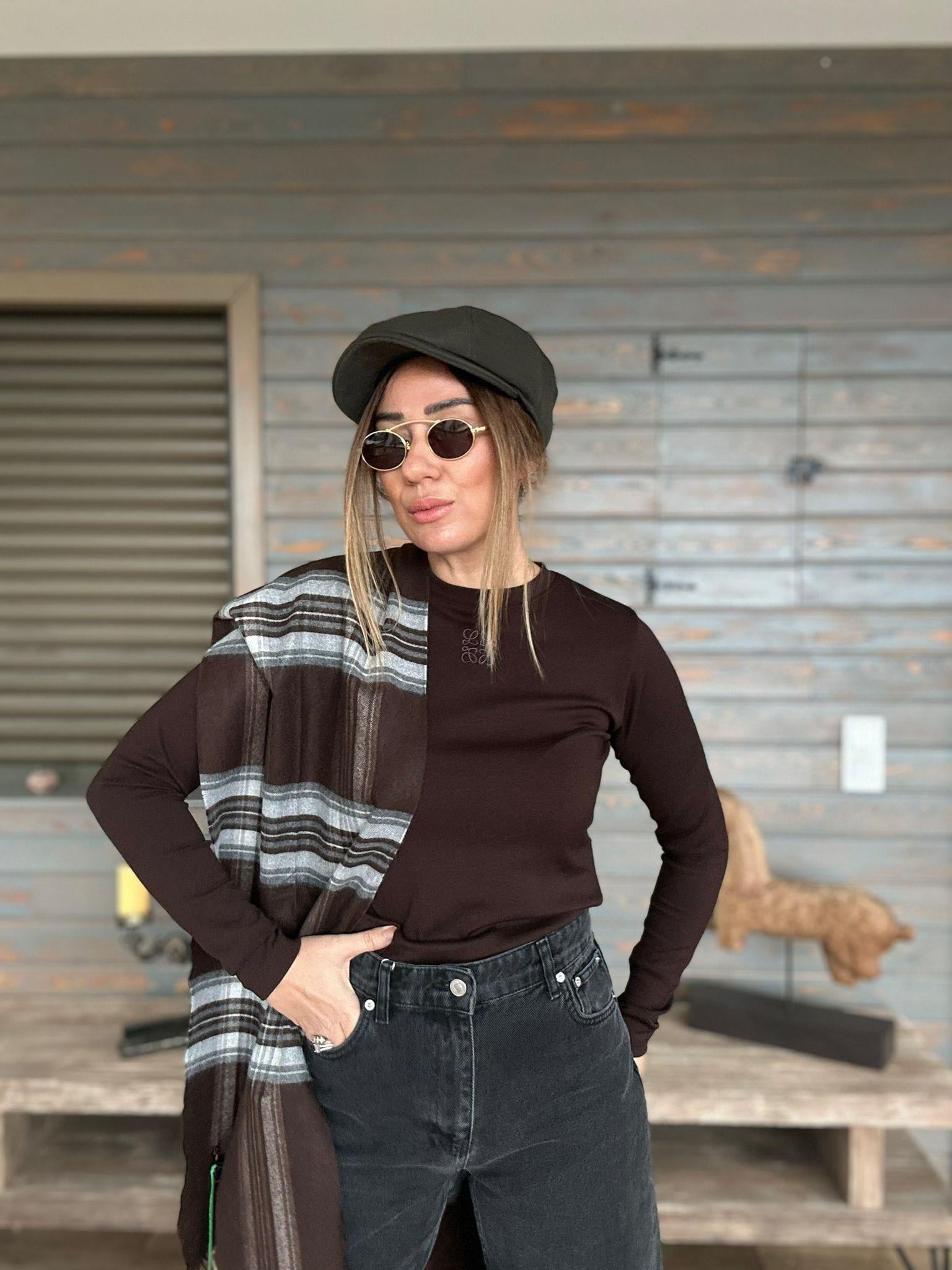 Nakış Logolu Basic Bluz