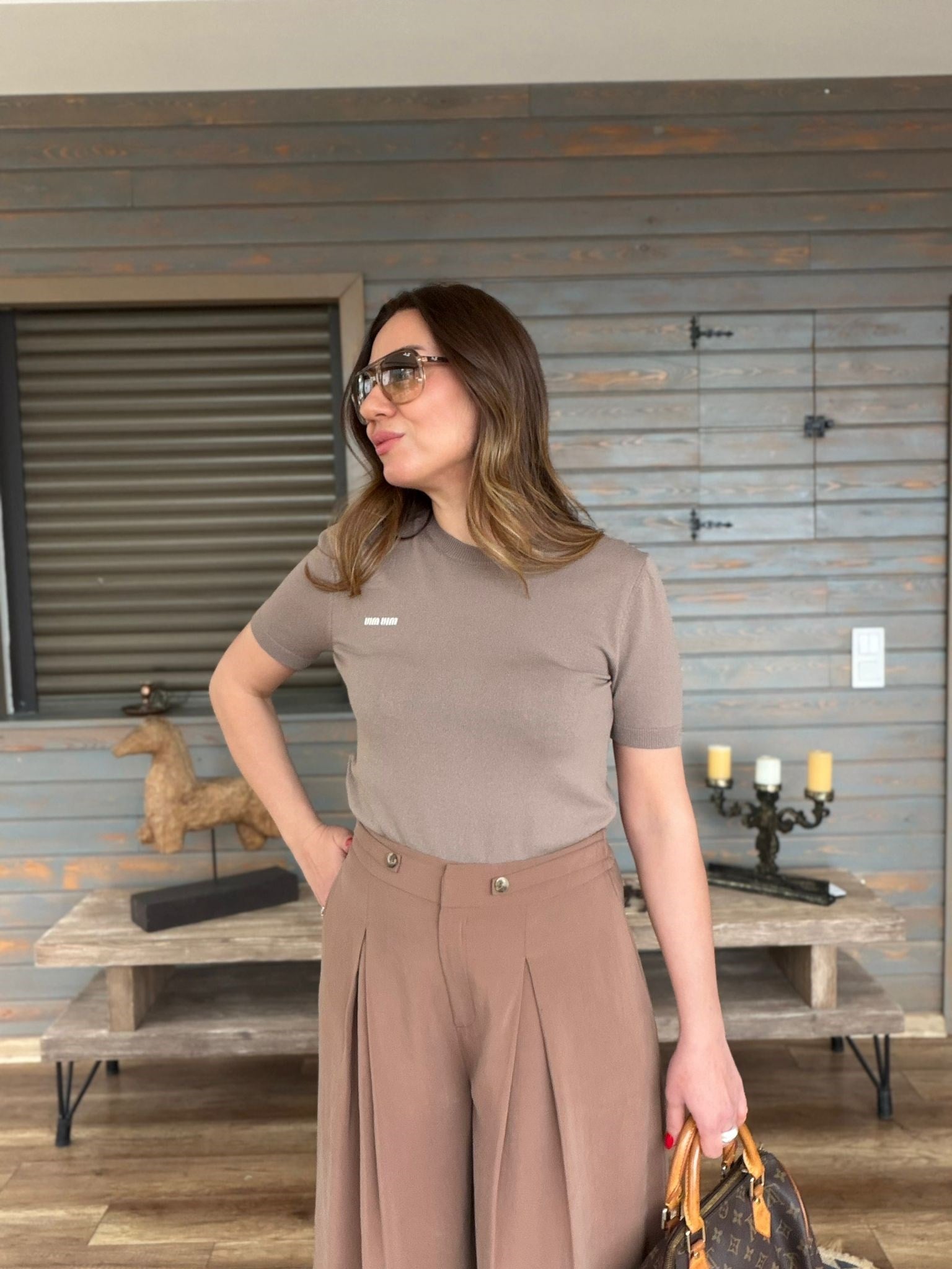 Nakış Logolu Basıc Triko T-Shirt