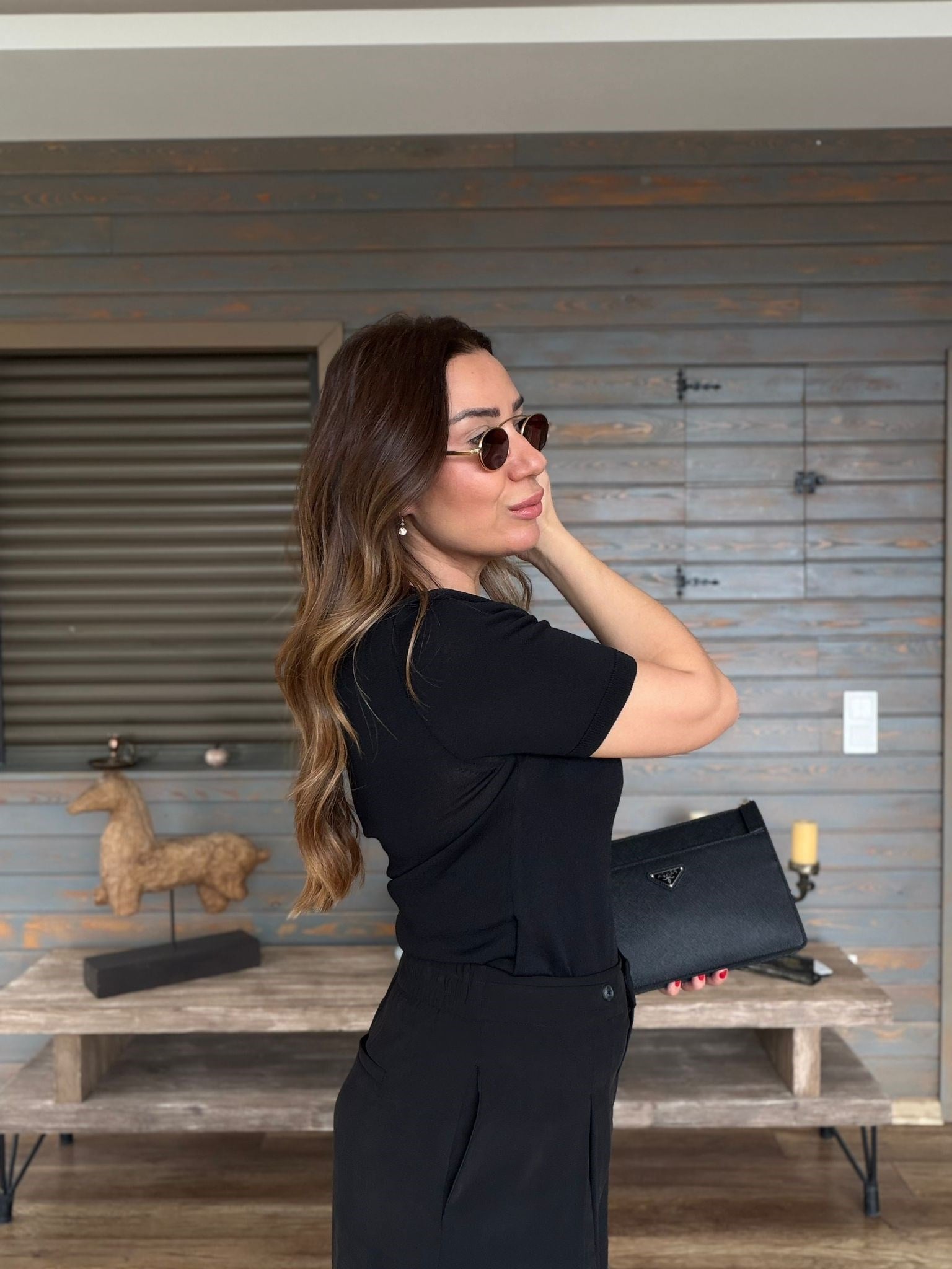 Nakış Logolu Basıc Triko T-Shirt