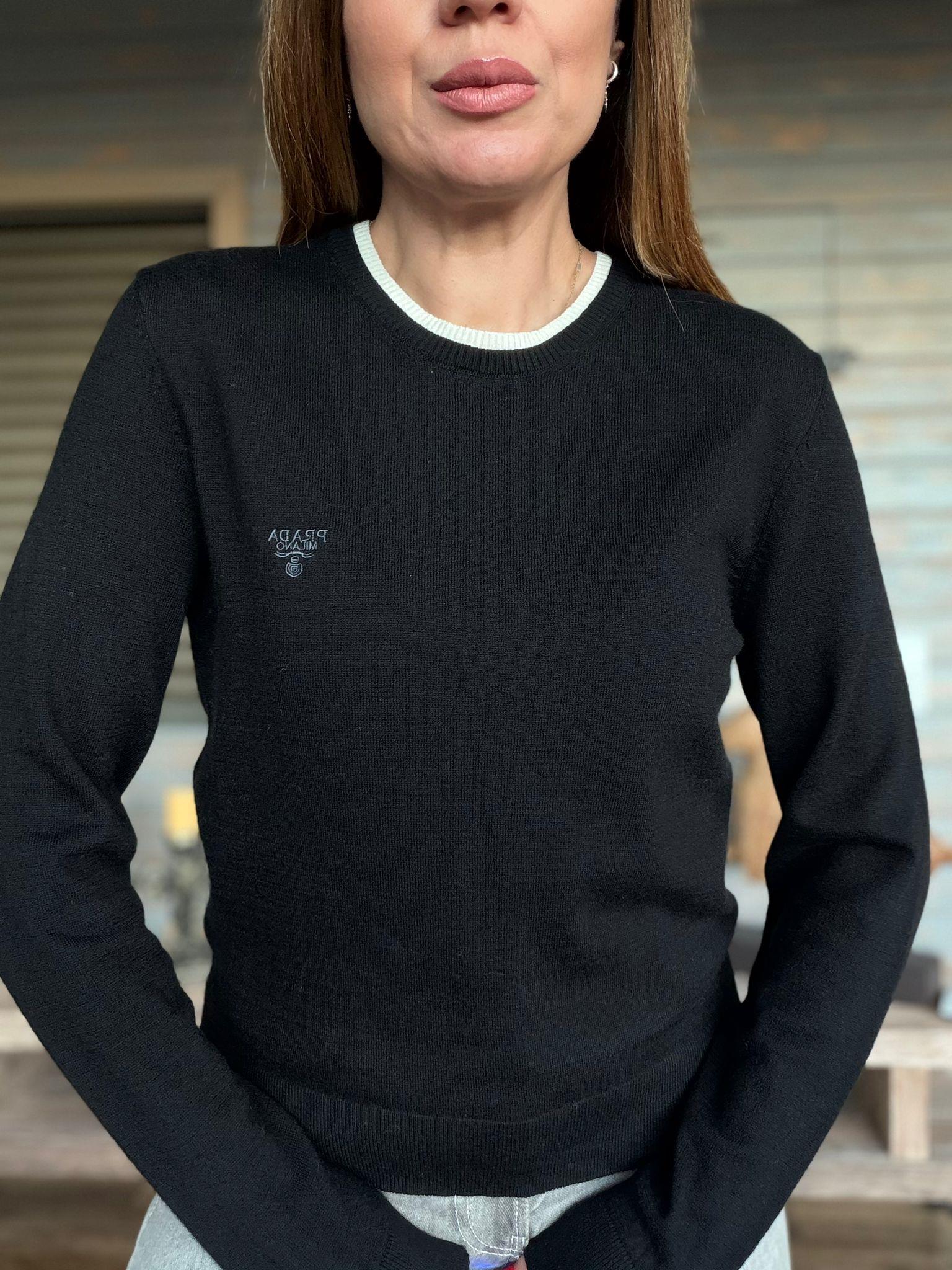 Nakış Logolu Çift Yakalı Basic Triko