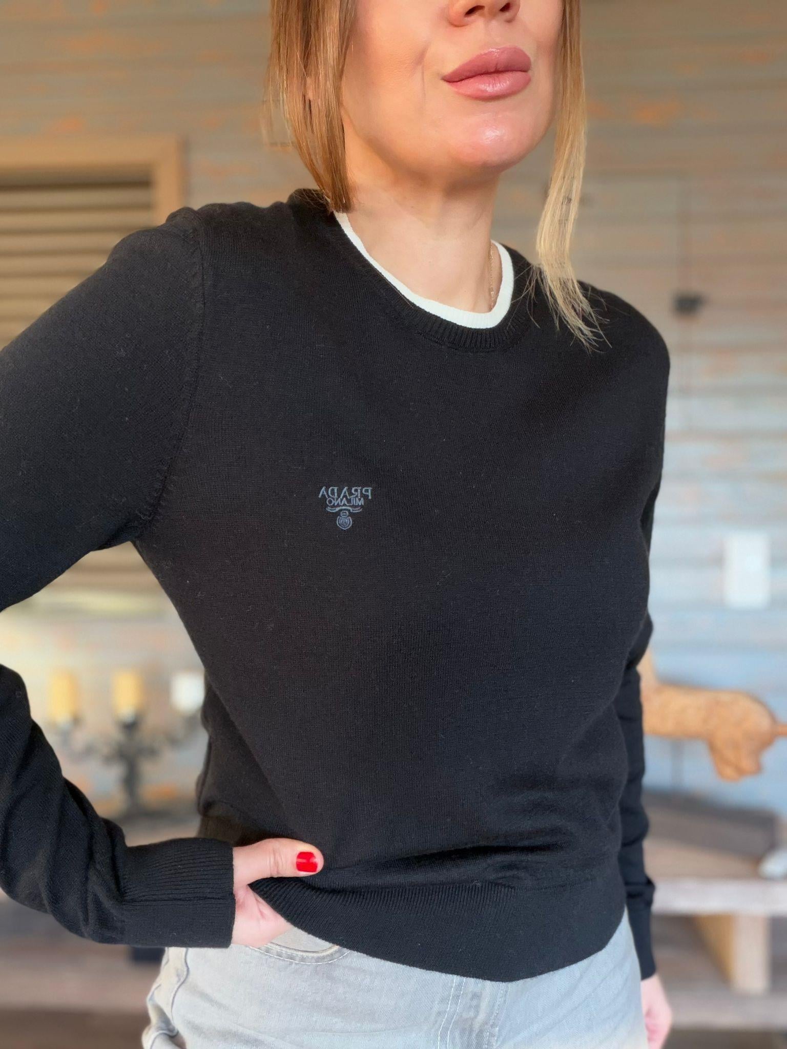 Nakış Logolu Çift Yakalı Basic Triko