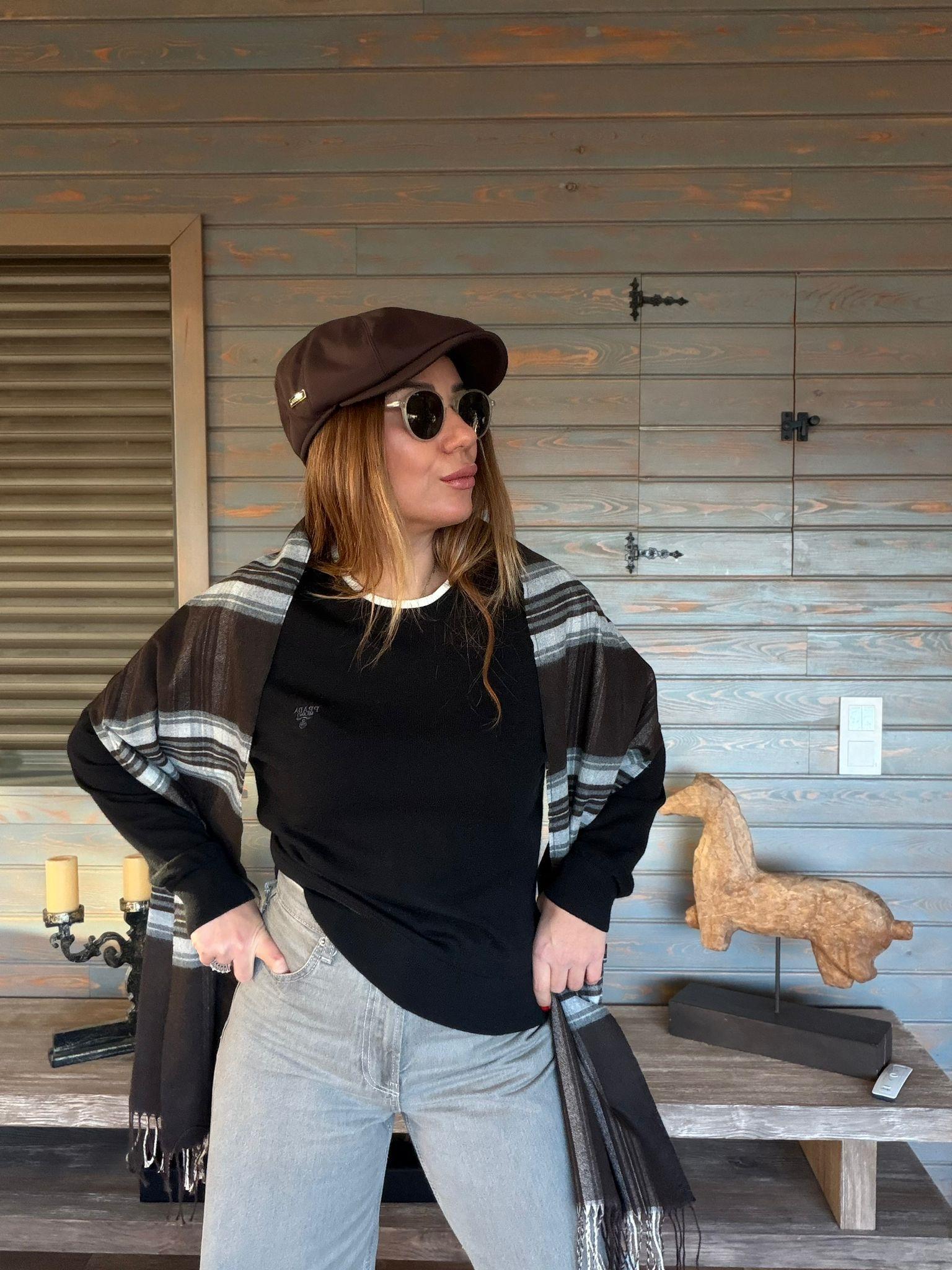 Nakış Logolu Çift Yakalı Basic Triko