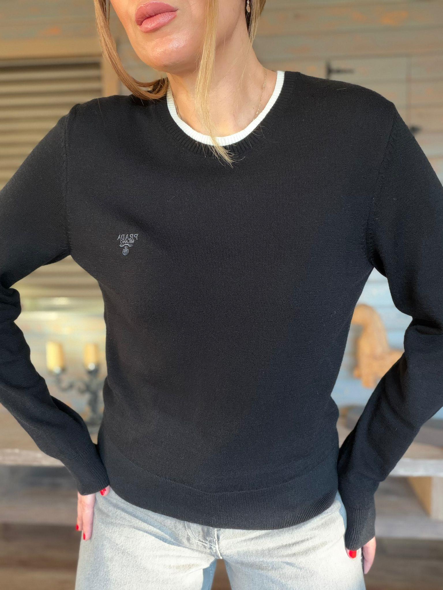 Nakış Logolu Çift Yakalı Basic Triko