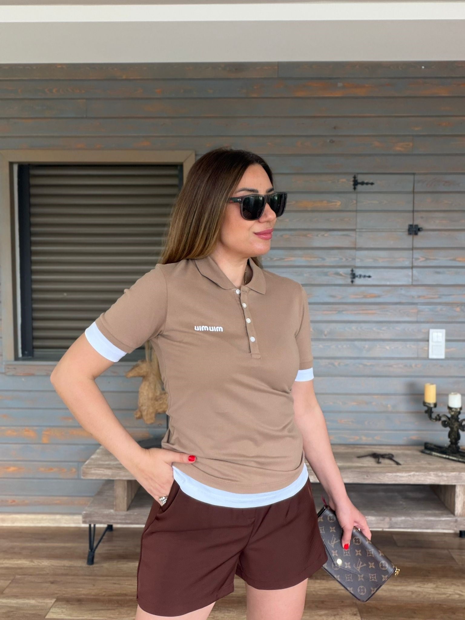 Nakış Logolu Yakalı T-Shirt