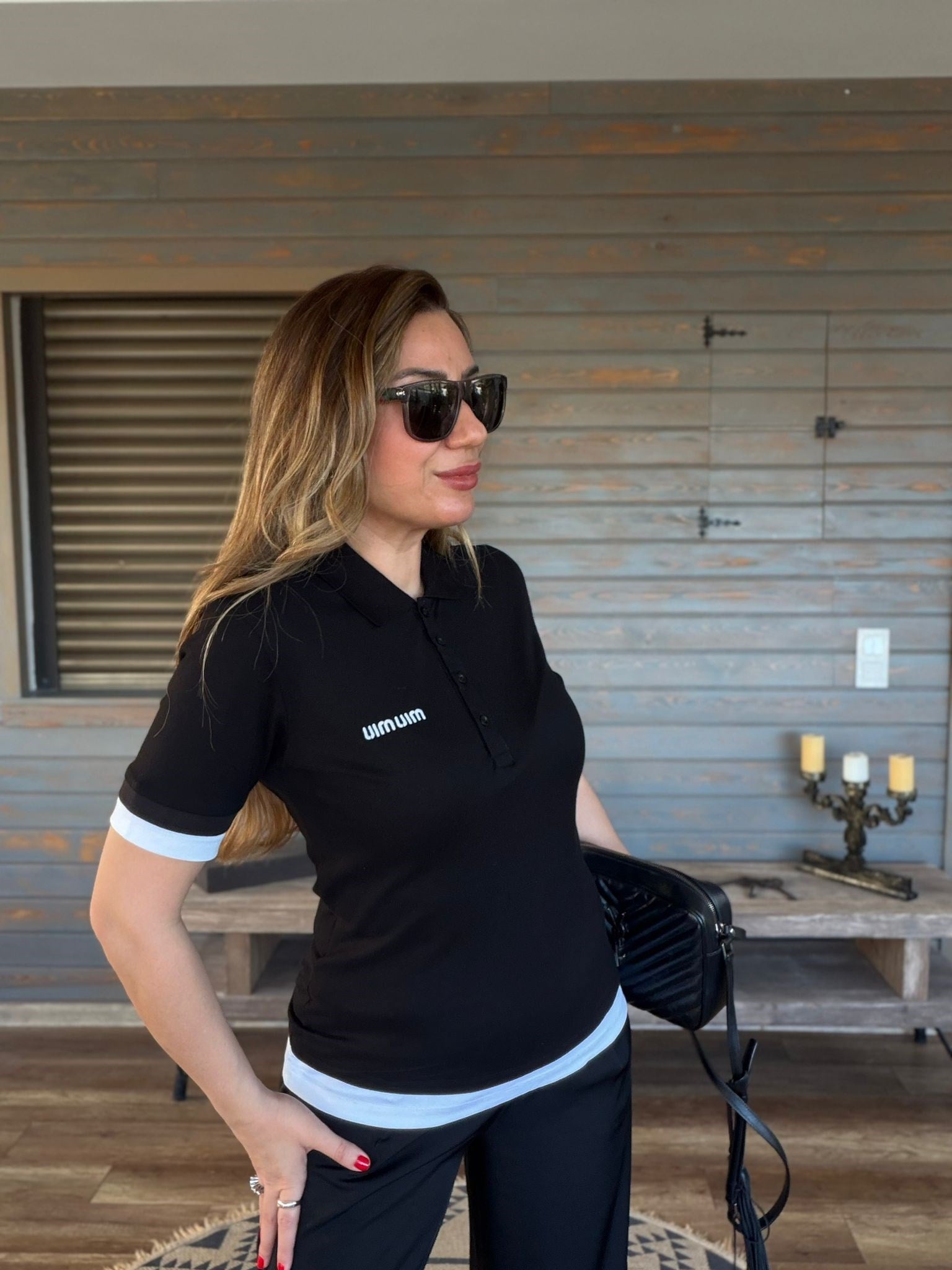 Nakış Logolu Yakalı T-Shirt