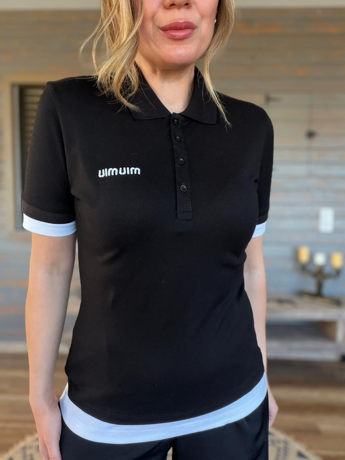 Nakış Logolu Yakalı T-Shirt