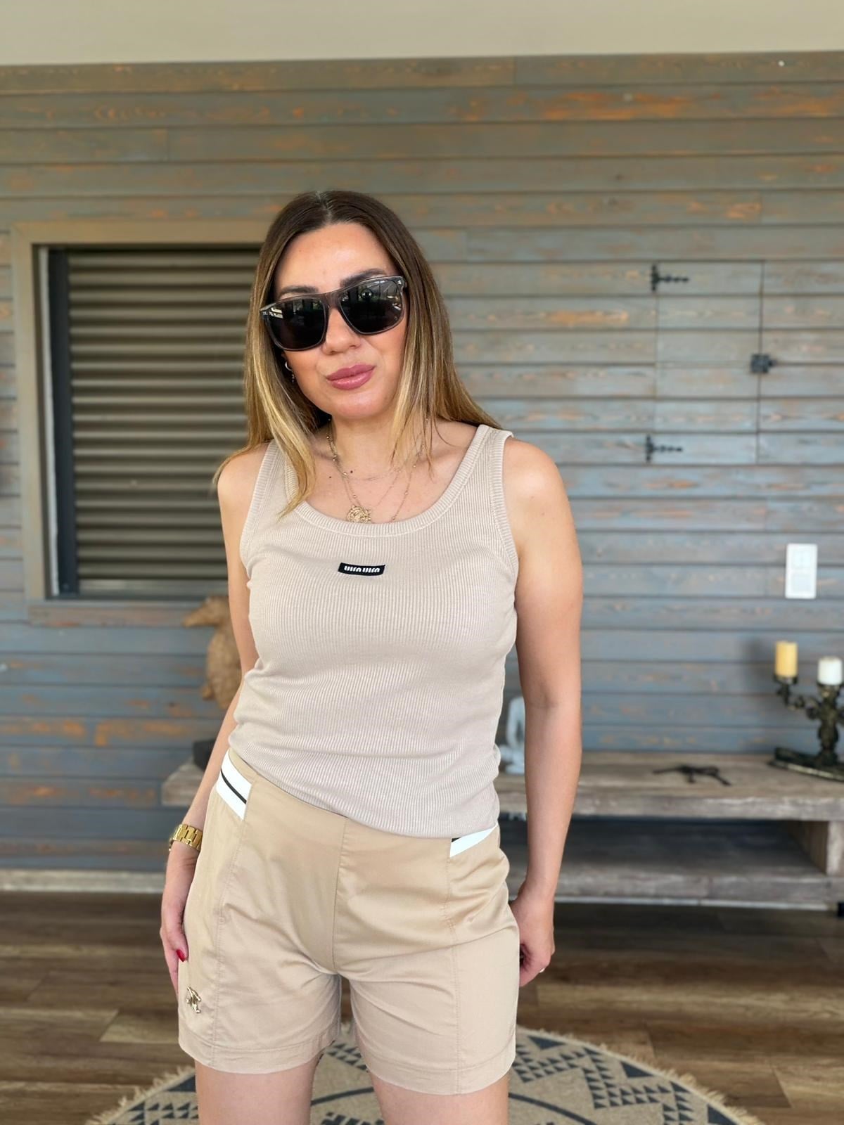 Ön Orta Triko Armalı Askılı Body