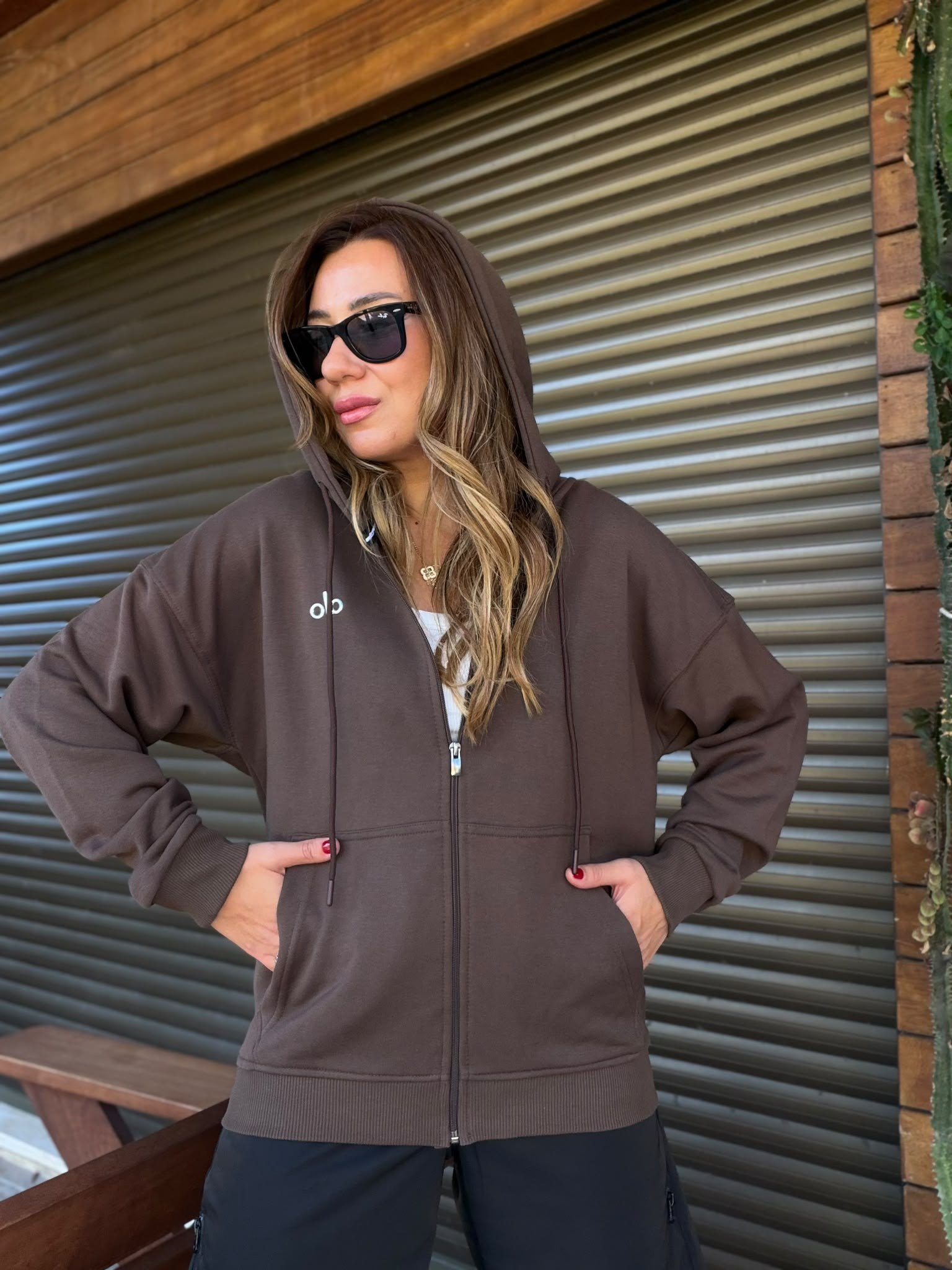 Slikon Gümüş Logolu Tam Fermuarlı Sweatshirt