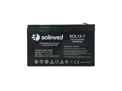 Solinved E-SOL12-7-PRE 7Ah 12V UPS ve Alarm Aküsü (Premium)