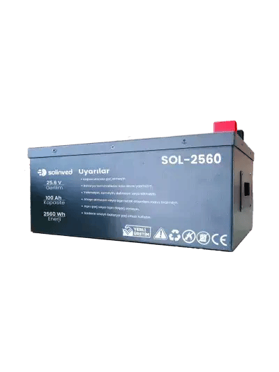 Solinved SOL-2560 100Ah 25.6V LiFePO4 Akü
