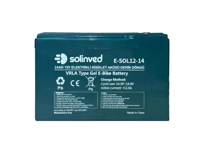 Solinved SOL12-14 14Ah 12V VRLA Bisiklet Aküsü