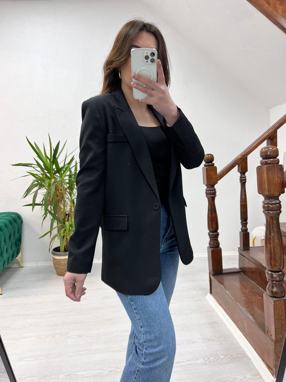 BLAZER CEKET SİYAH - 1310