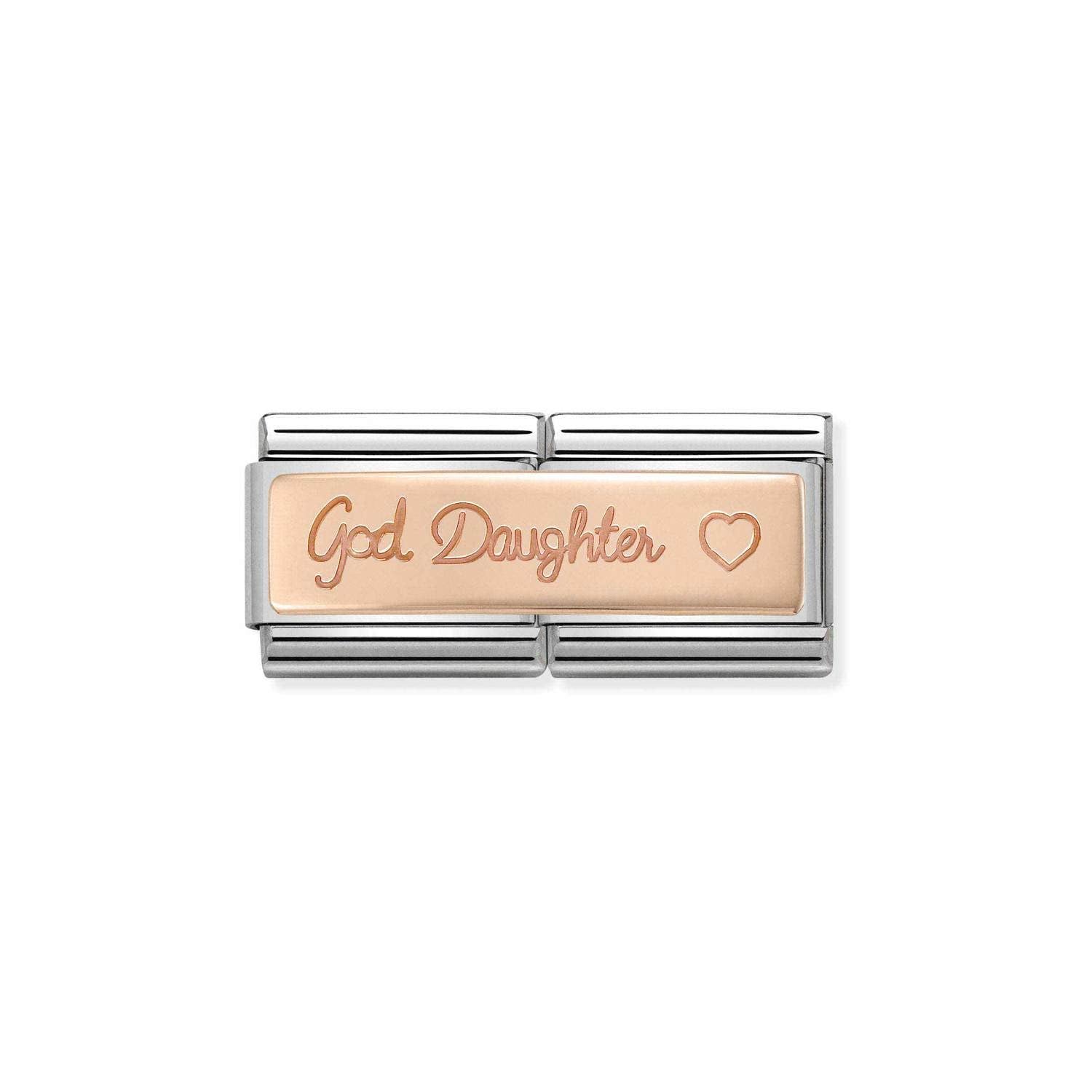 Composable Classic Çift Link God Daughter 9 Ayar Rose Gold