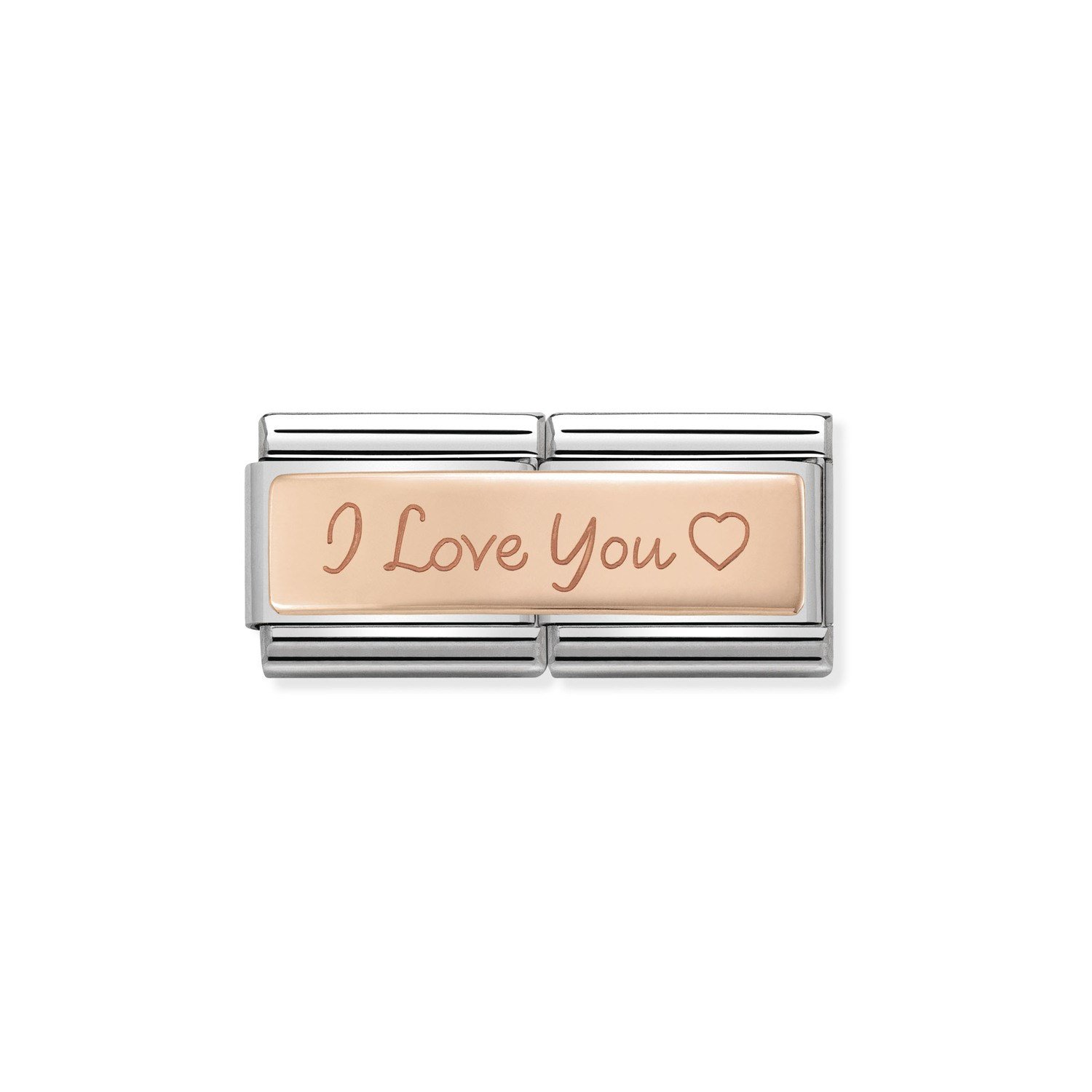 Composable Classic Çift Link I Love You 9 Ayar Rose Gold