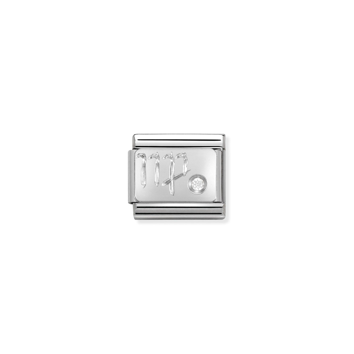 Composable Classic Link Başak Kübik Zirkon Taşlı 925 Ayar Gümüş